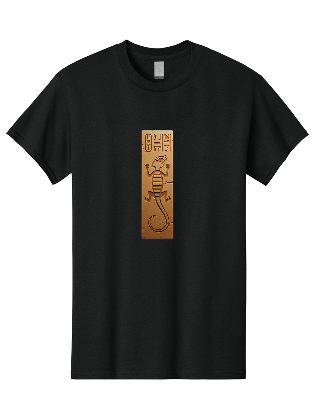Hieroglyphic-Lizard-Plaque Men'S Graphic Tee, 100% Cotton, Comfortable Casual Summer Wear, Machine Washable, Vintage Camera, Old Camera, Antique Camera, Black Camera, Classic Photography, Photography Equipment, Nostalgic Device, Film Camera, Bam644