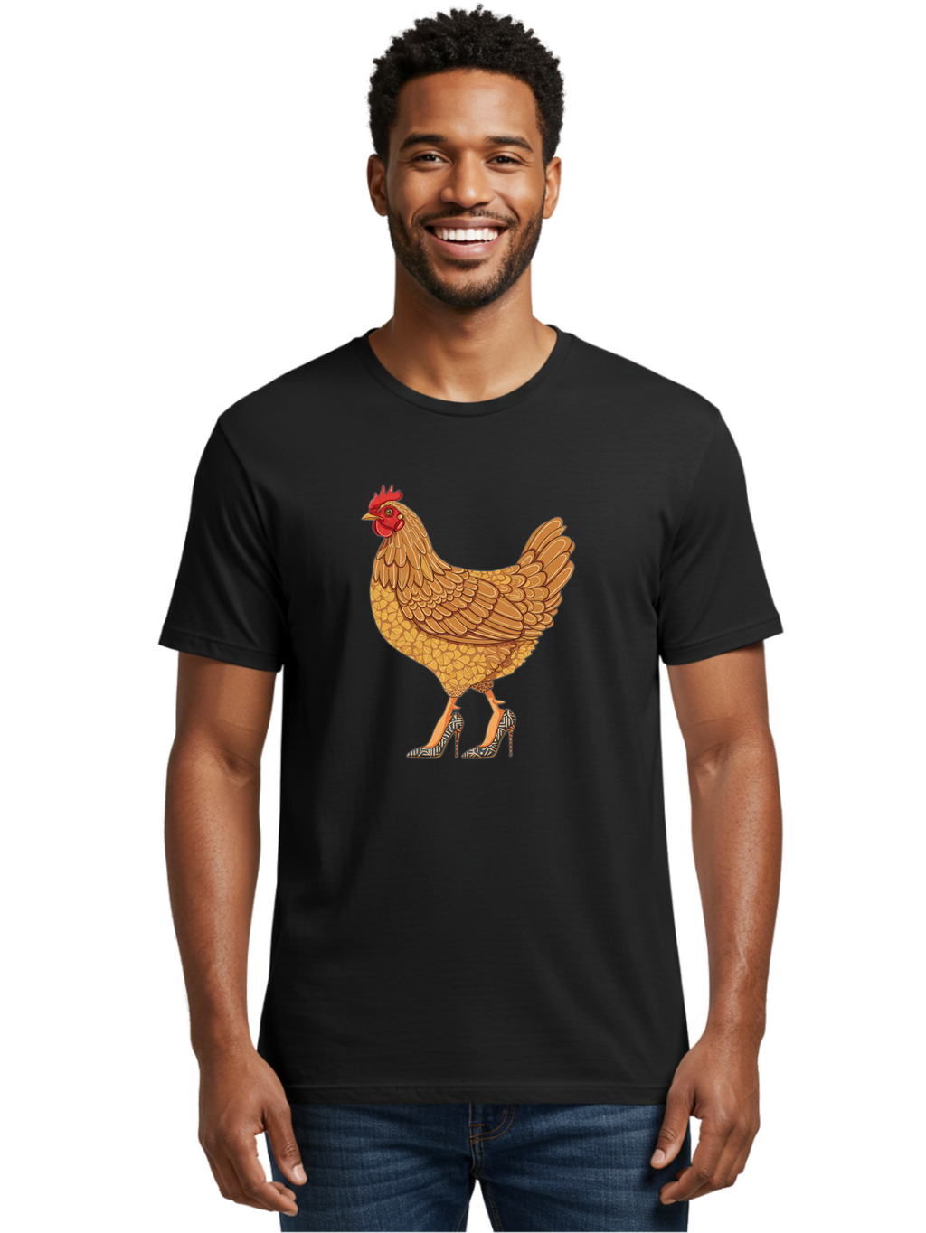High-Heel-Chicken Men'S Graphic Tee, 100% Cotton, Comfortable Casual Summer Wear, Machine Washable, Vintage Camera, Old Camera, Antique Camera, Black Camera, Classic Photography, Photography Equipment, Nostalgic Device, Film Camera, Camera Art Bam646