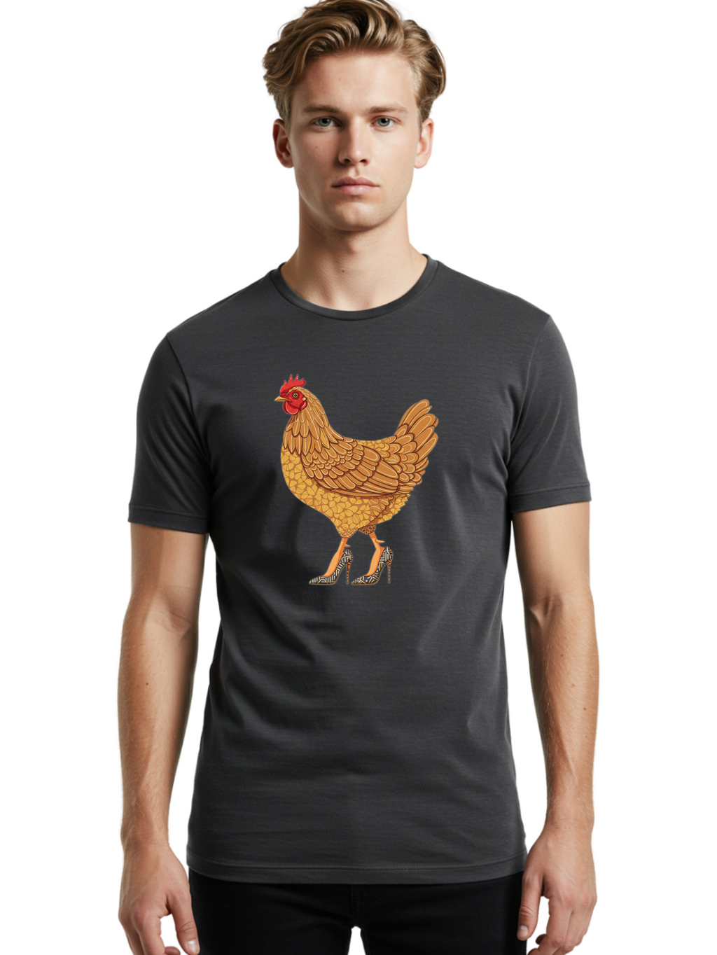High-Heel-Chicken Men'S Graphic Tee, 100% Cotton, Comfortable Casual Summer Wear, Machine Washable, Vintage Camera, Old Camera, Antique Camera, Black Camera, Classic Photography, Photography Equipment, Nostalgic Device, Film Camera, Camera Art Bam646