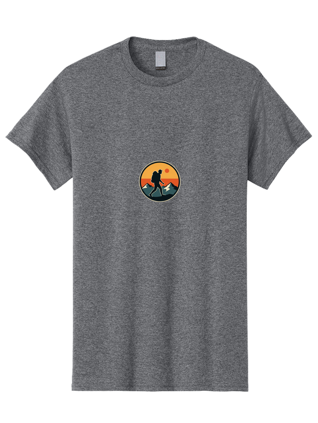 Hiker-1 Men'S Graphic Tee, 100% Cotton, Comfortable Casual Summer Wear, Machine Washable, Vintage Camera, Old Camera, Antique Camera, Black Camera, Classic Photography, Photography Equipment, Nostalgic Device, Film Camera, Camera Art Bam647