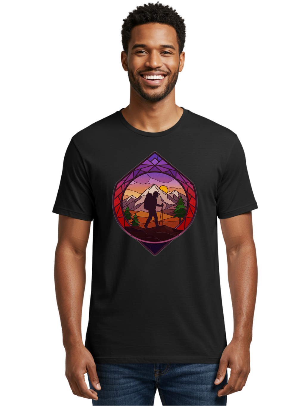 Hiker Men'S Graphic Tee, 100% Cotton, Comfortable Casual Summer Wear, Machine Washable, Vintage Camera, Old Camera, Antique Camera, Black Camera, Classic Photography, Photography Equipment, Nostalgic Device, Film Camera, Camera Art Bam648