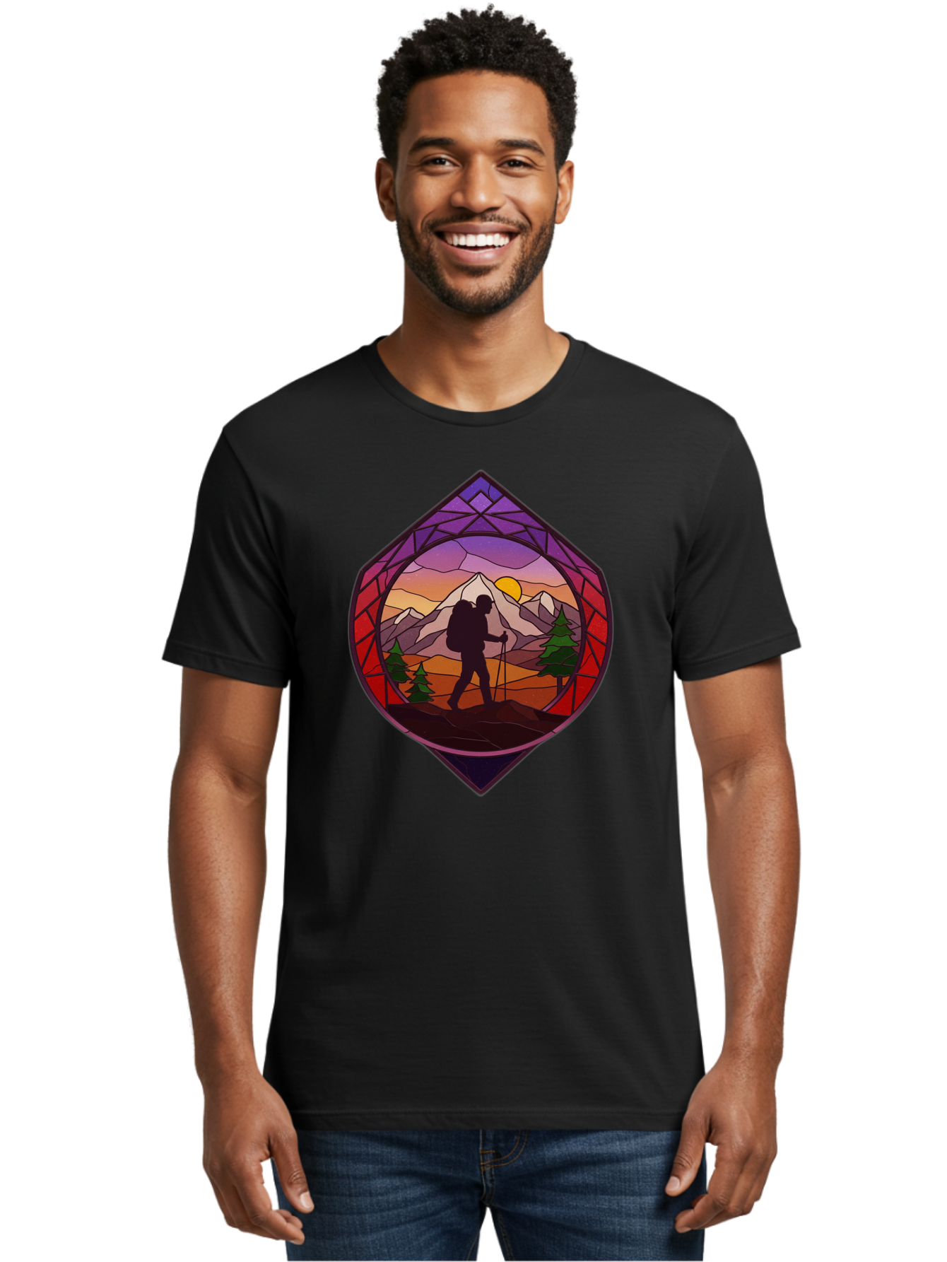 Hiker Men'S Graphic Tee, 100% Cotton, Comfortable Casual Summer Wear, Machine Washable, Vintage Camera, Old Camera, Antique Camera, Black Camera, Classic Photography, Photography Equipment, Nostalgic Device, Film Camera, Camera Art Bam648