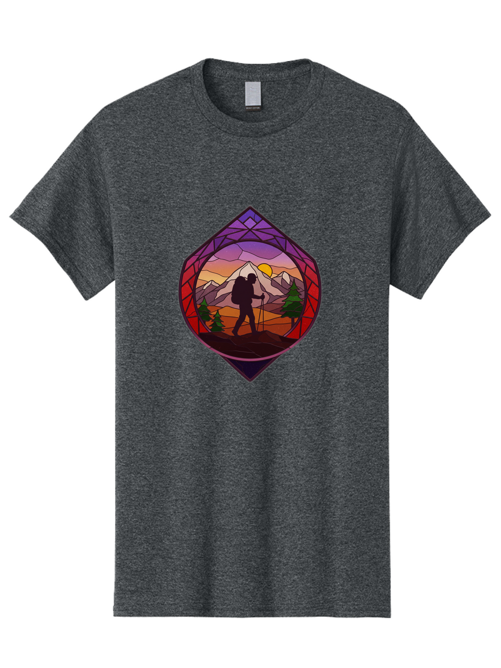 Hiker Men'S Graphic Tee, 100% Cotton, Comfortable Casual Summer Wear, Machine Washable, Vintage Camera, Old Camera, Antique Camera, Black Camera, Classic Photography, Photography Equipment, Nostalgic Device, Film Camera, Camera Art Bam648
