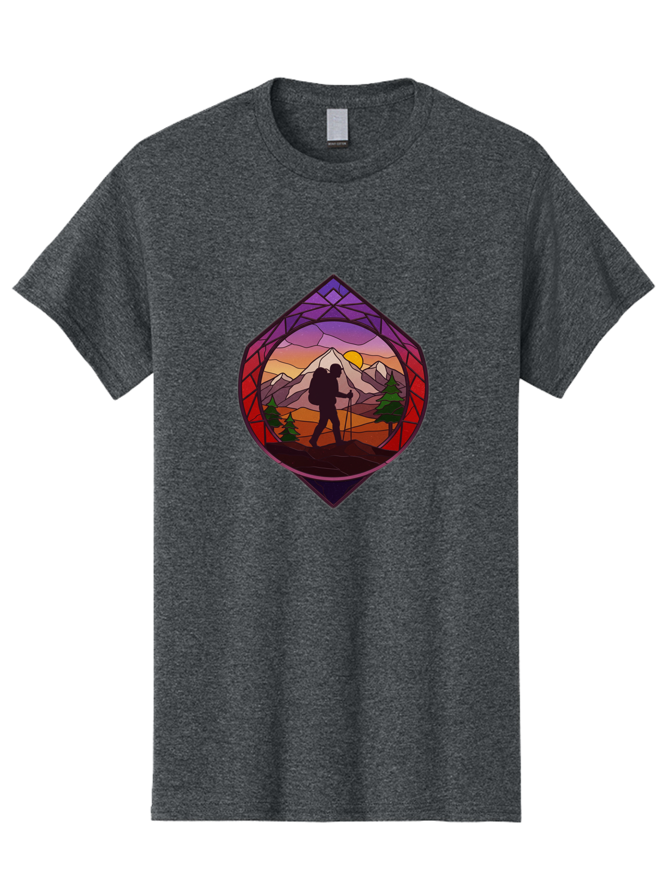 Hiker Men'S Graphic Tee, 100% Cotton, Comfortable Casual Summer Wear, Machine Washable, Vintage Camera, Old Camera, Antique Camera, Black Camera, Classic Photography, Photography Equipment, Nostalgic Device, Film Camera, Camera Art Bam648
