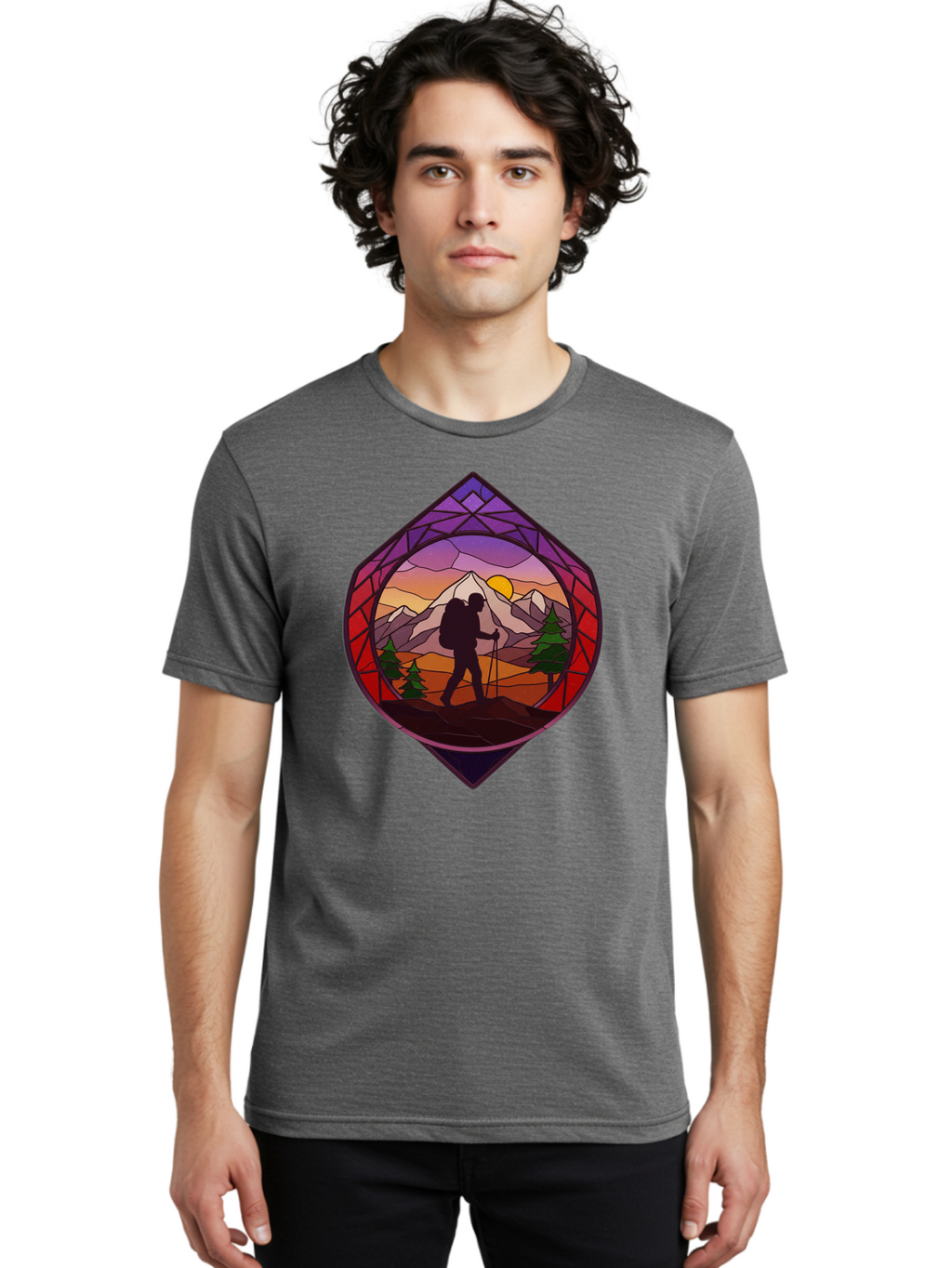 Hiker Men'S Graphic Tee, 100% Cotton, Comfortable Casual Summer Wear, Machine Washable, Vintage Camera, Old Camera, Antique Camera, Black Camera, Classic Photography, Photography Equipment, Nostalgic Device, Film Camera, Camera Art Bam648