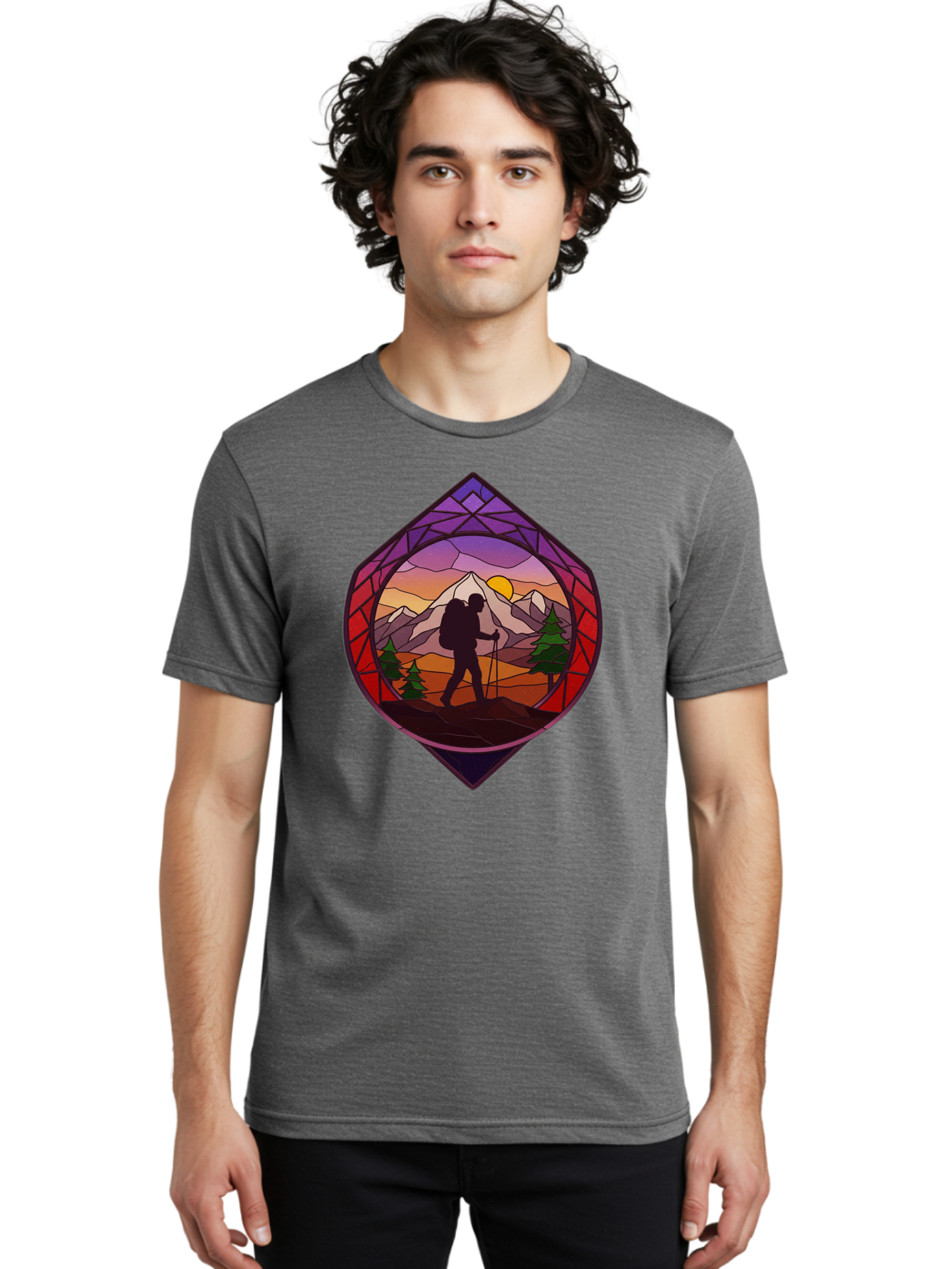 Hiker Men'S Graphic Tee, 100% Cotton, Comfortable Casual Summer Wear, Machine Washable, Vintage Camera, Old Camera, Antique Camera, Black Camera, Classic Photography, Photography Equipment, Nostalgic Device, Film Camera, Camera Art Bam648