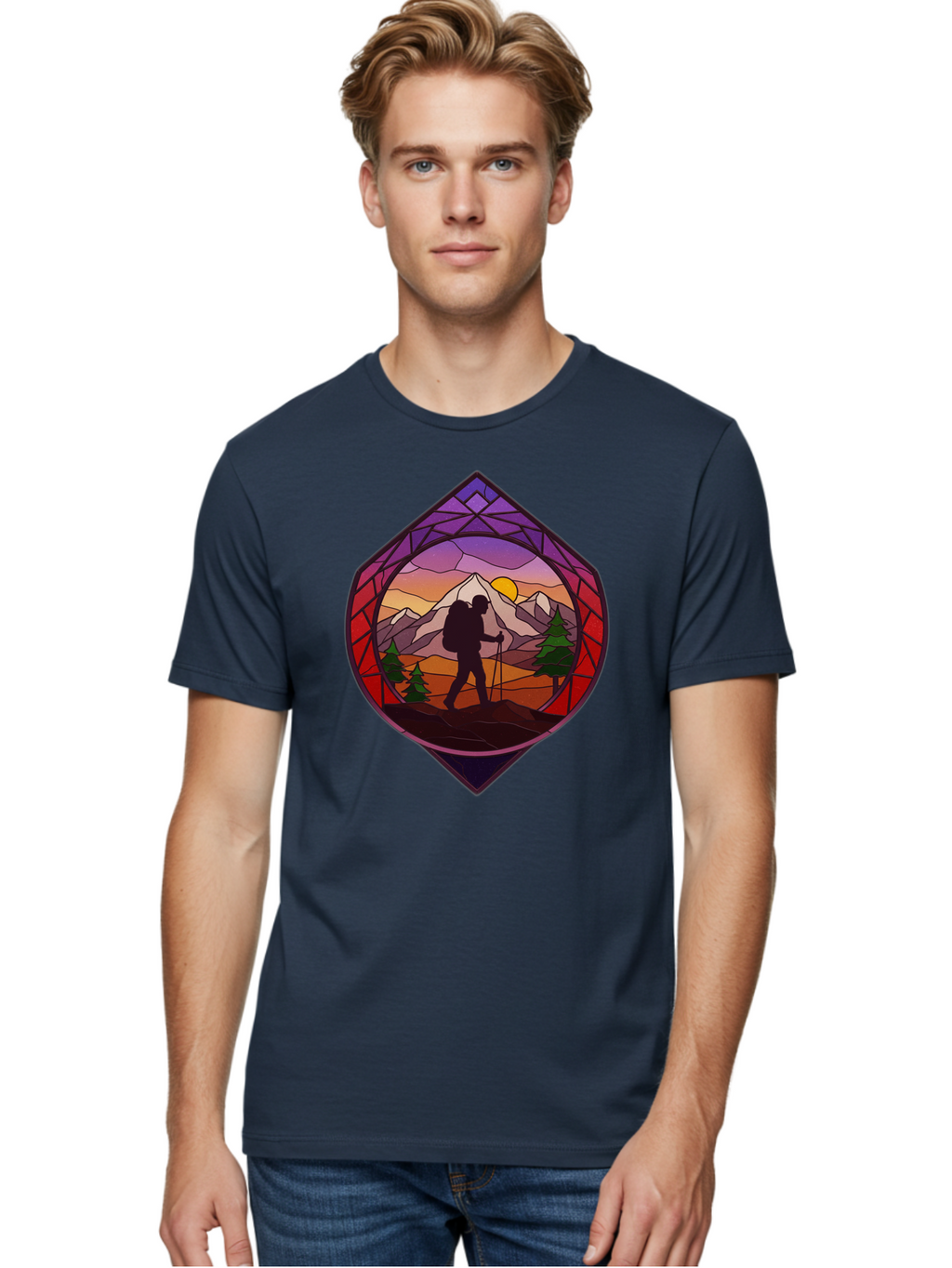Hiker Men'S Graphic Tee, 100% Cotton, Comfortable Casual Summer Wear, Machine Washable, Vintage Camera, Old Camera, Antique Camera, Black Camera, Classic Photography, Photography Equipment, Nostalgic Device, Film Camera, Camera Art Bam648