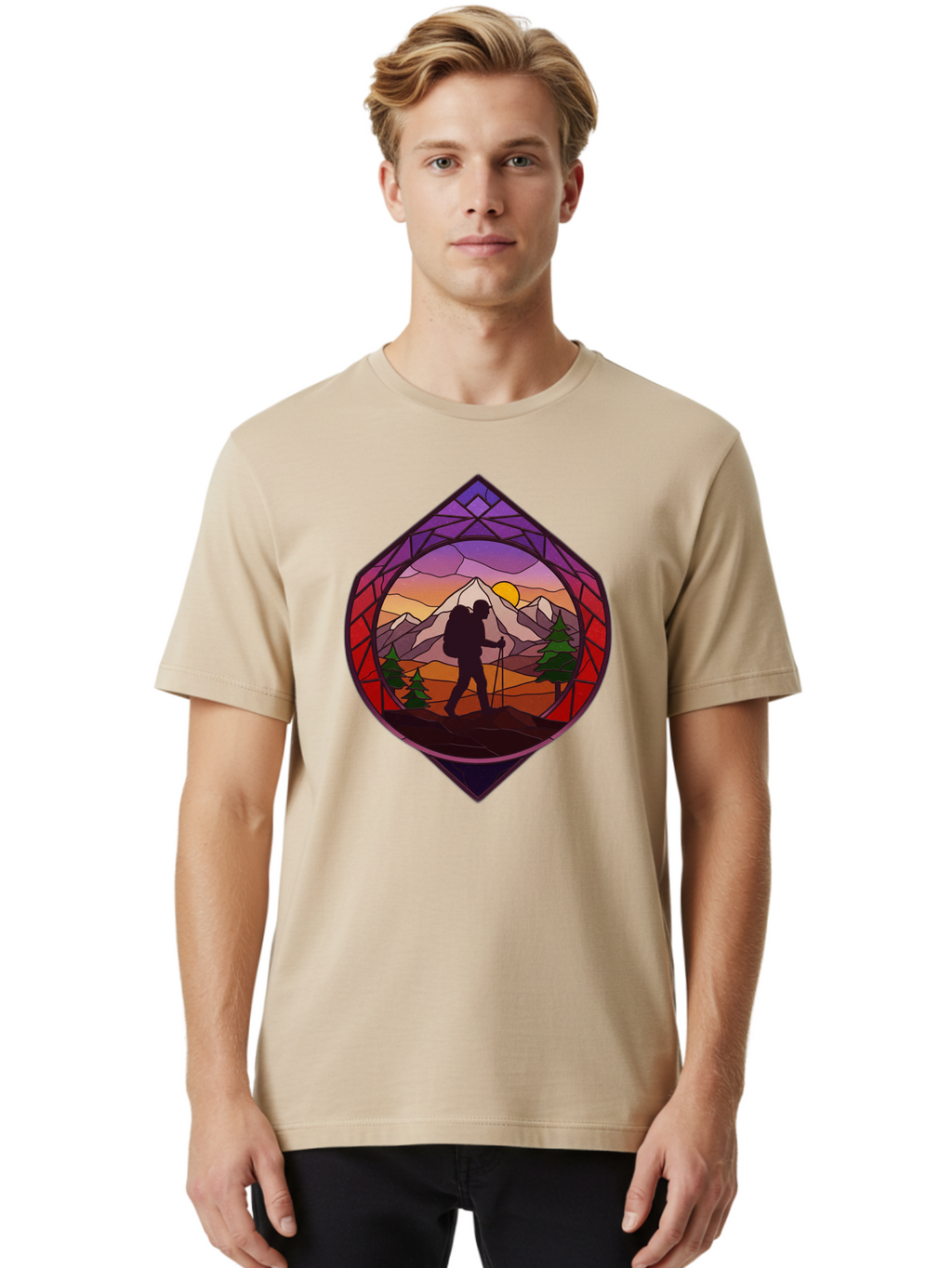 Hiker Men'S Graphic Tee, 100% Cotton, Comfortable Casual Summer Wear, Machine Washable, Vintage Camera, Old Camera, Antique Camera, Black Camera, Classic Photography, Photography Equipment, Nostalgic Device, Film Camera, Camera Art Bam648