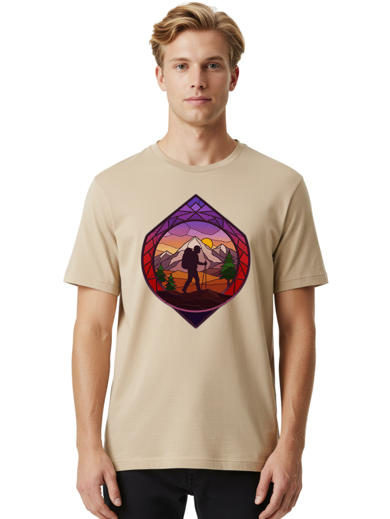 Hiker Men'S Graphic Tee, 100% Cotton, Comfortable Casual Summer Wear, Machine Washable, Vintage Camera, Old Camera, Antique Camera, Black Camera, Classic Photography, Photography Equipment, Nostalgic Device, Film Camera, Camera Art Bam648