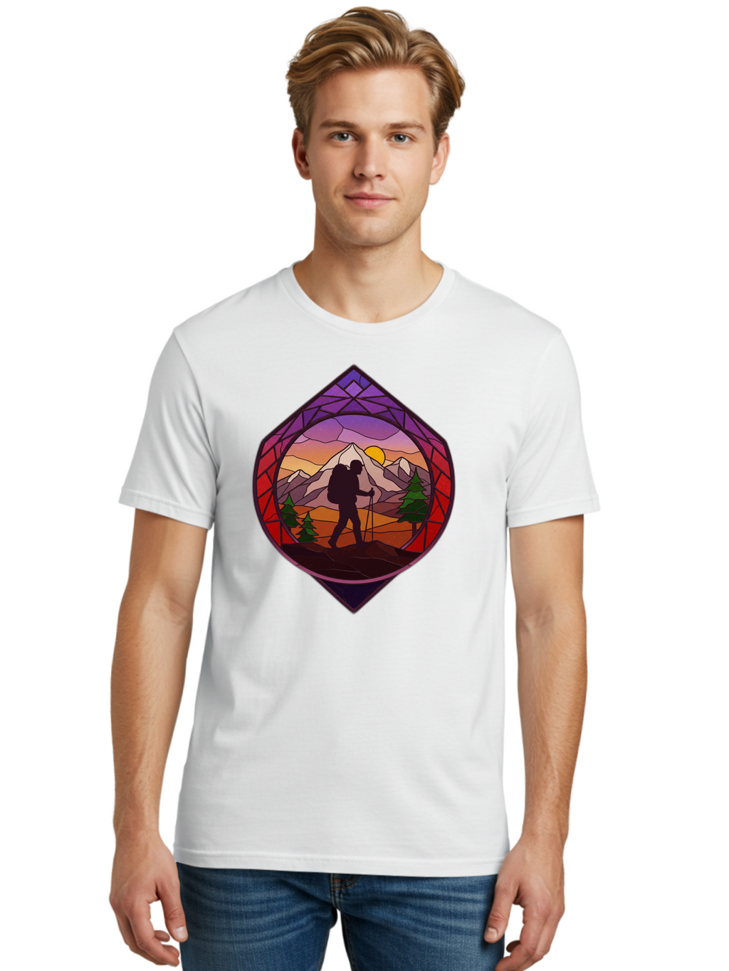 Hiker Men'S Graphic Tee, 100% Cotton, Comfortable Casual Summer Wear, Machine Washable, Vintage Camera, Old Camera, Antique Camera, Black Camera, Classic Photography, Photography Equipment, Nostalgic Device, Film Camera, Camera Art Bam648