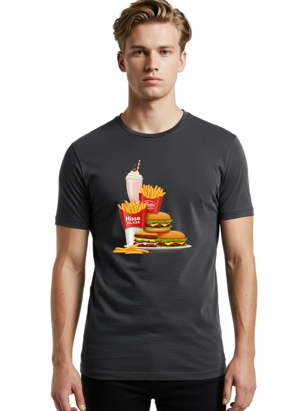 Hisse-Filker-Meal Men'S Graphic Tee, 100% Cotton, Comfortable Casual Summer Wear, Machine Washable, Vintage Camera, Old Camera, Antique Camera, Black Camera, Classic Photography, Photography Equipment, Nostalgic Device, Film Camera, Camera Art Bam649