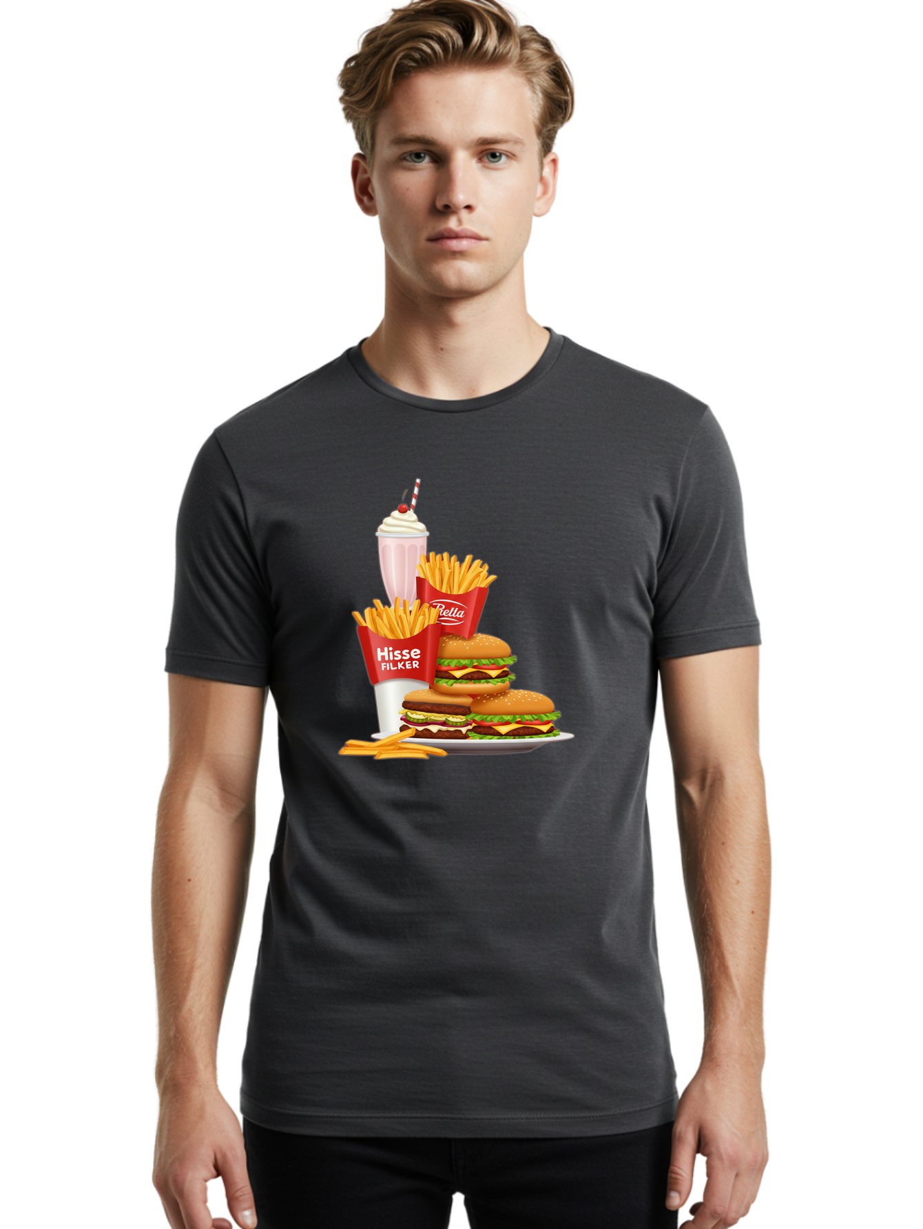 Hisse-Filker-Meal Men'S Graphic Tee, 100% Cotton, Comfortable Casual Summer Wear, Machine Washable, Vintage Camera, Old Camera, Antique Camera, Black Camera, Classic Photography, Photography Equipment, Nostalgic Device, Film Camera, Camera Art Bam649