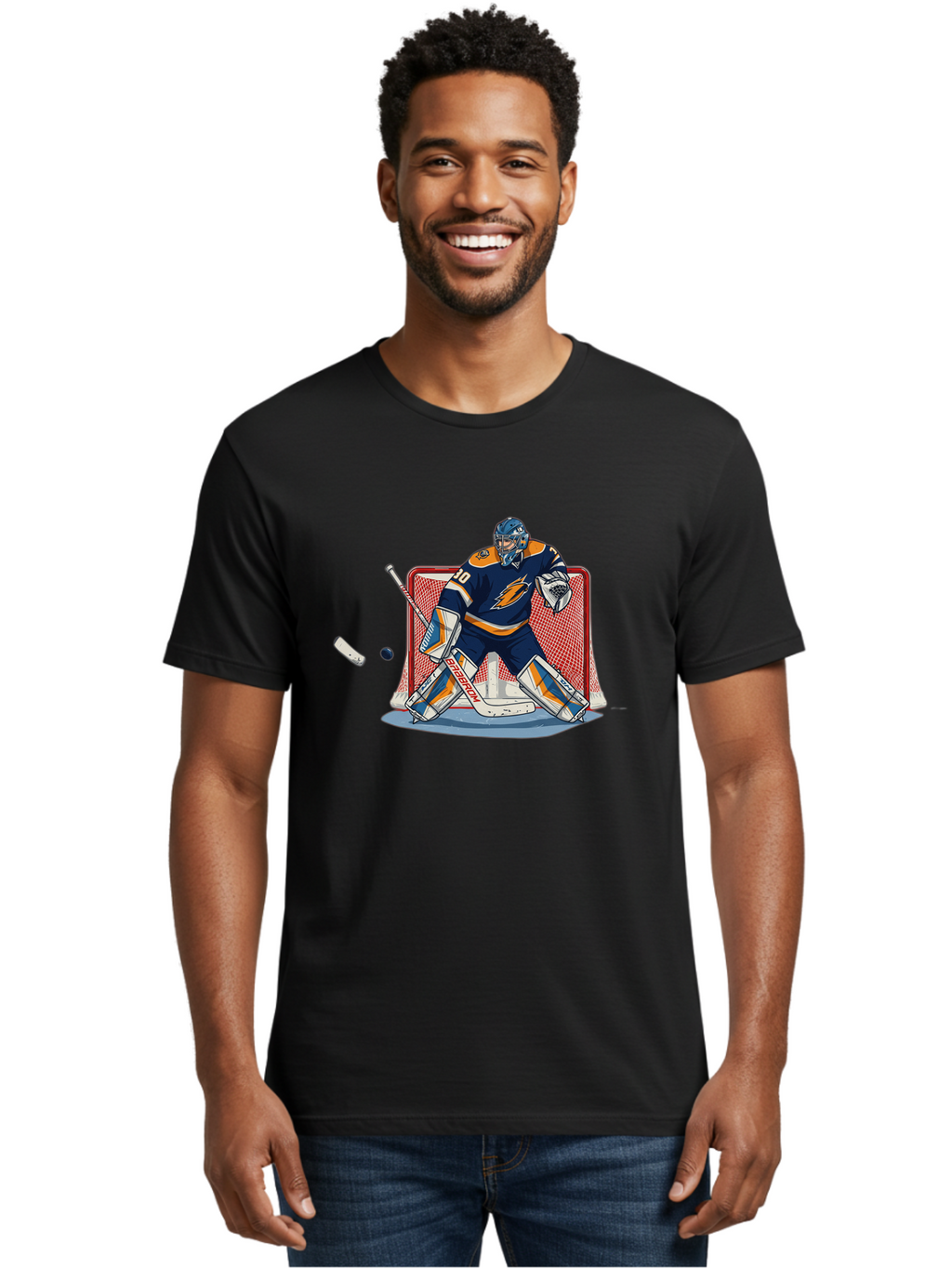 Hockey-Goalie Men'S Graphic Tee, 100% Cotton, Comfortable Casual Summer Wear, Machine Washable, Vintage Camera, Old Camera, Antique Camera, Black Camera, Classic Photography, Photography Equipment, Nostalgic Device, Film Camera, Camera Art Bam650