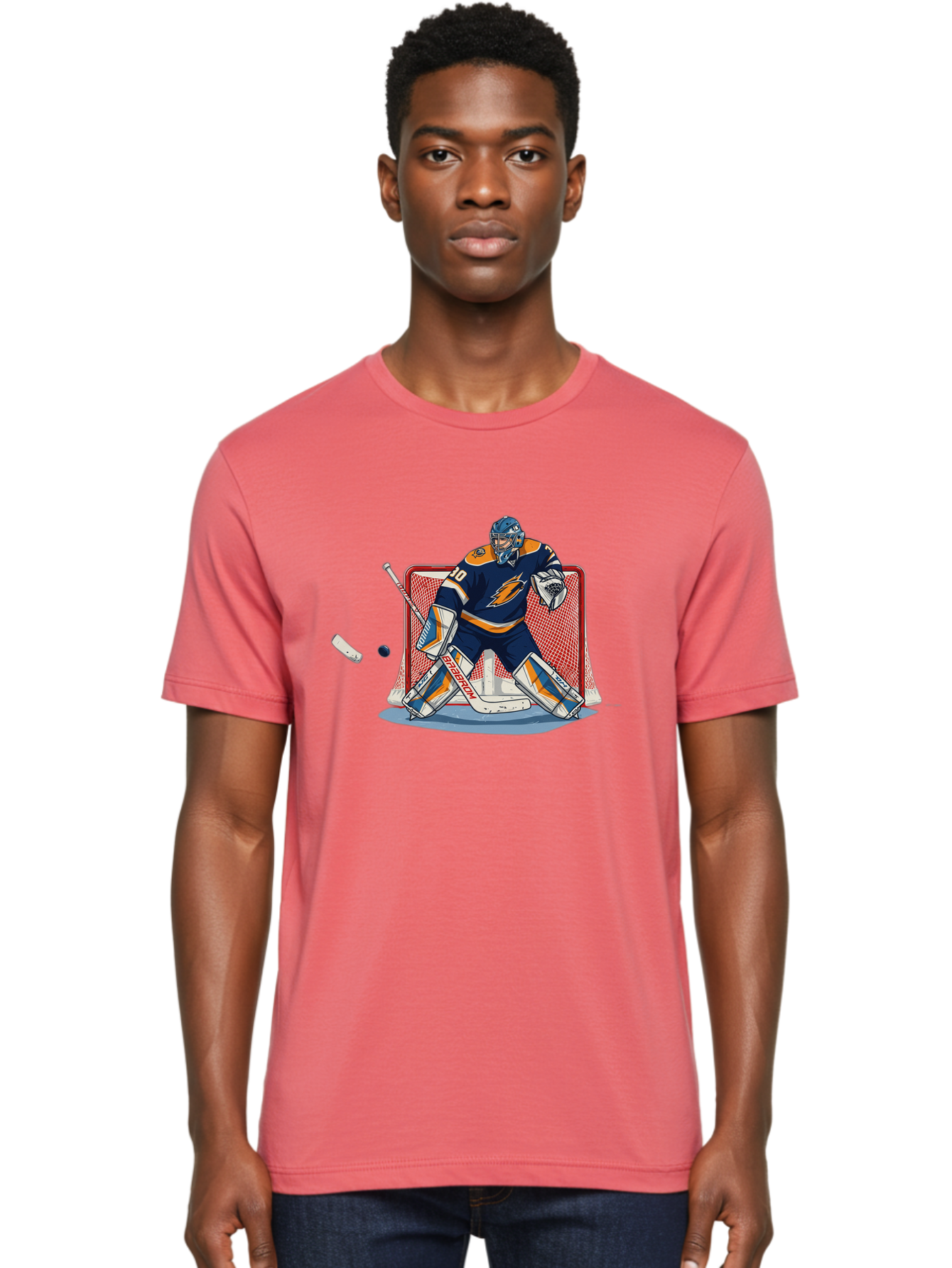 Hockey-Goalie Men'S Graphic Tee, 100% Cotton, Comfortable Casual Summer Wear, Machine Washable, Vintage Camera, Old Camera, Antique Camera, Black Camera, Classic Photography, Photography Equipment, Nostalgic Device, Film Camera, Camera Art Bam650