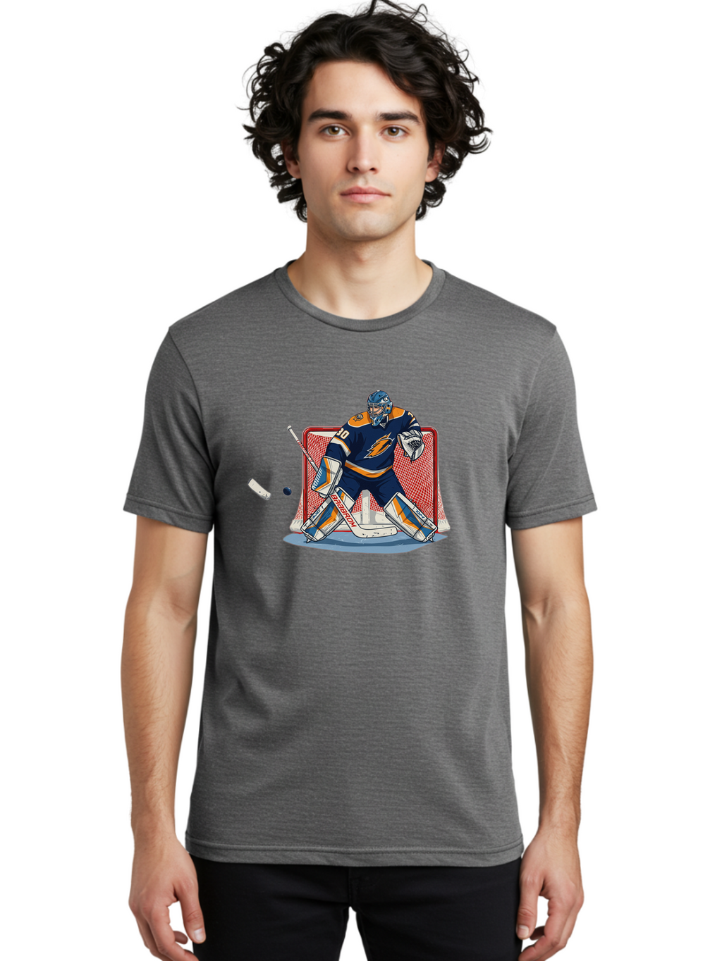Hockey-Goalie Men'S Graphic Tee, 100% Cotton, Comfortable Casual Summer Wear, Machine Washable, Vintage Camera, Old Camera, Antique Camera, Black Camera, Classic Photography, Photography Equipment, Nostalgic Device, Film Camera, Camera Art Bam650