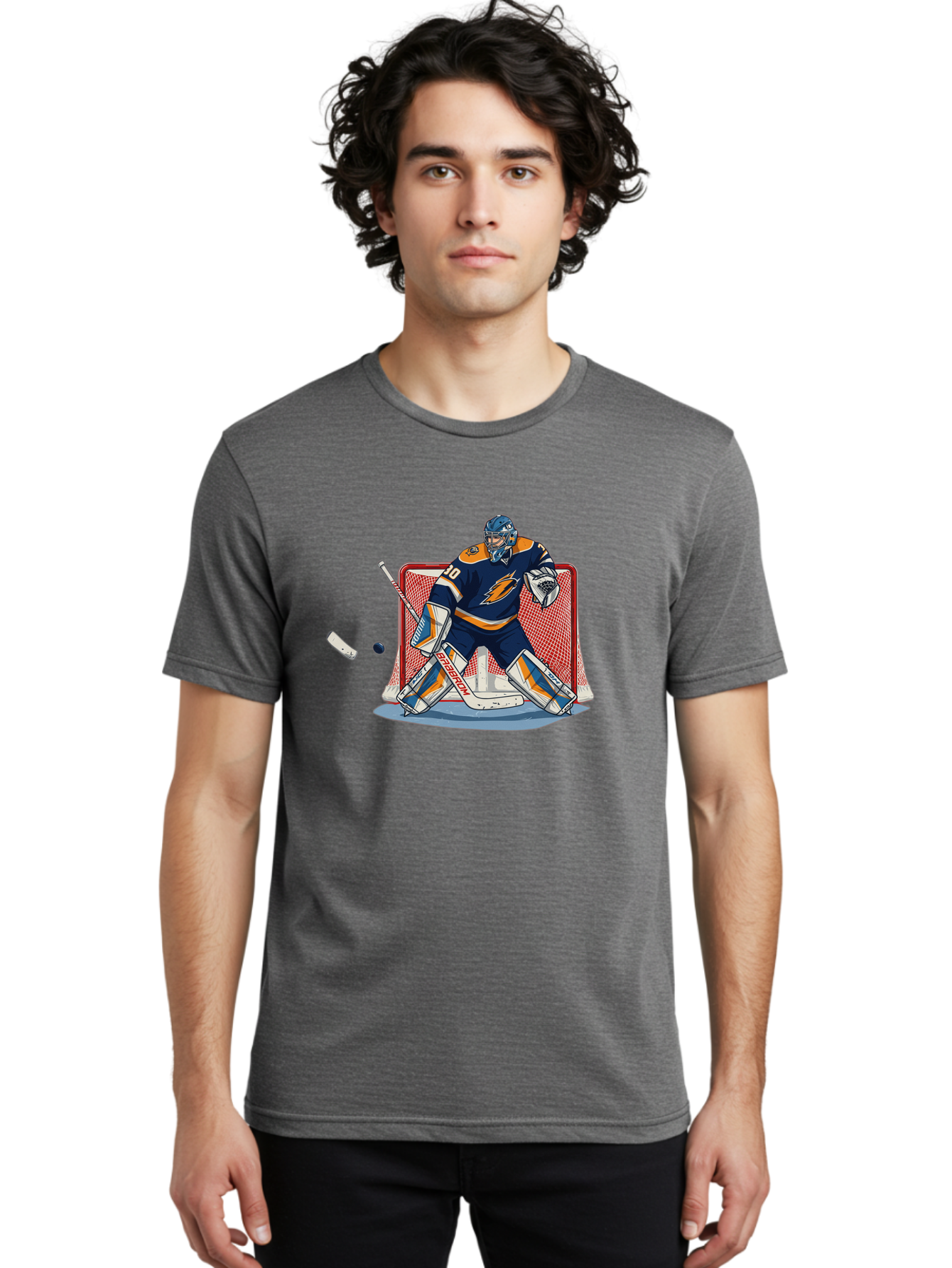 Hockey-Goalie Men'S Graphic Tee, 100% Cotton, Comfortable Casual Summer Wear, Machine Washable, Vintage Camera, Old Camera, Antique Camera, Black Camera, Classic Photography, Photography Equipment, Nostalgic Device, Film Camera, Camera Art Bam650