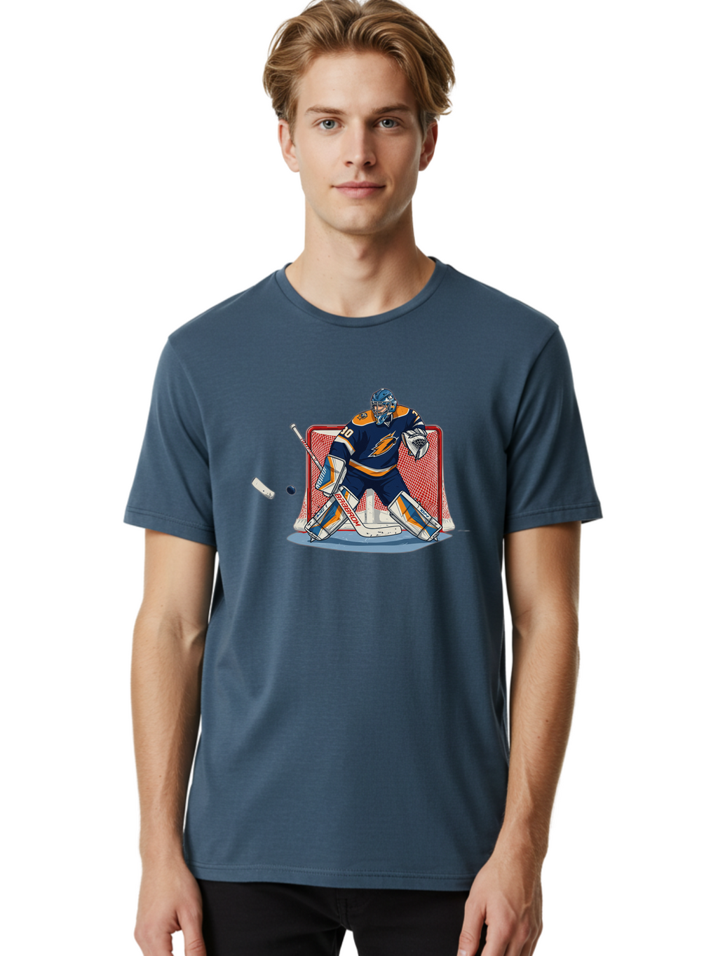 Hockey-Goalie Men'S Graphic Tee, 100% Cotton, Comfortable Casual Summer Wear, Machine Washable, Vintage Camera, Old Camera, Antique Camera, Black Camera, Classic Photography, Photography Equipment, Nostalgic Device, Film Camera, Camera Art Bam650