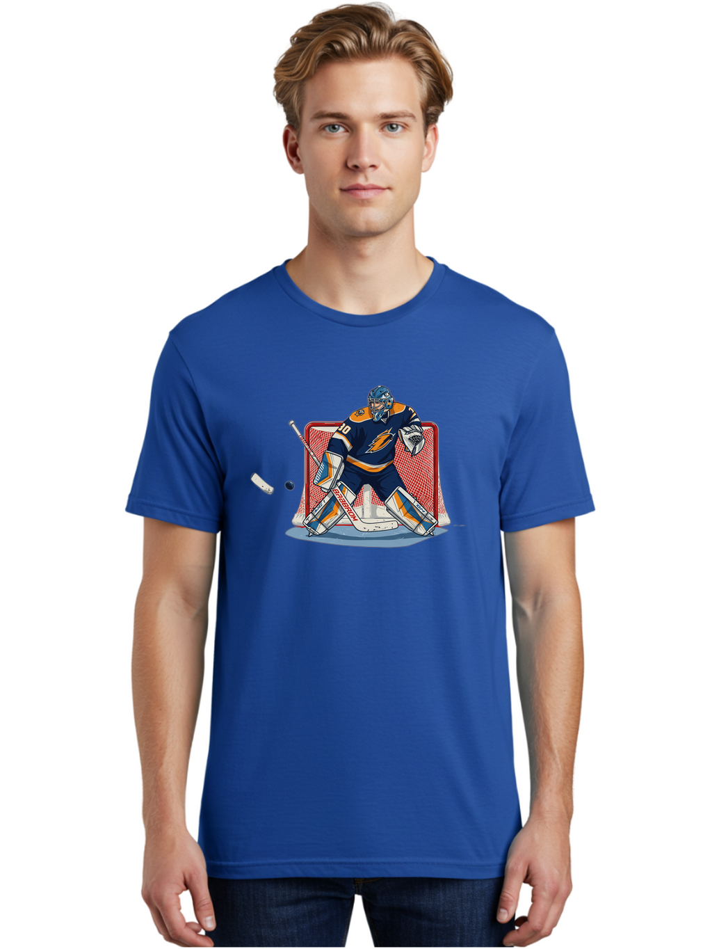 Hockey-Goalie Men'S Graphic Tee, 100% Cotton, Comfortable Casual Summer Wear, Machine Washable, Vintage Camera, Old Camera, Antique Camera, Black Camera, Classic Photography, Photography Equipment, Nostalgic Device, Film Camera, Camera Art Bam650