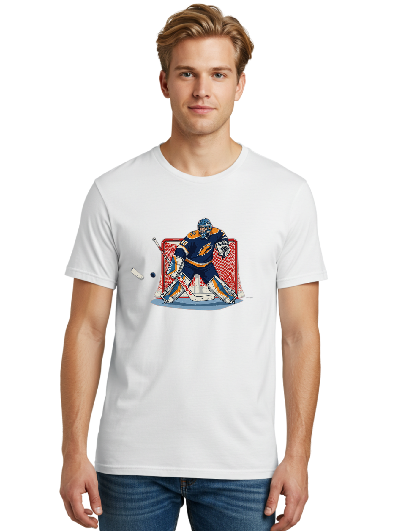 Hockey-Goalie Men'S Graphic Tee, 100% Cotton, Comfortable Casual Summer Wear, Machine Washable, Vintage Camera, Old Camera, Antique Camera, Black Camera, Classic Photography, Photography Equipment, Nostalgic Device, Film Camera, Camera Art Bam650