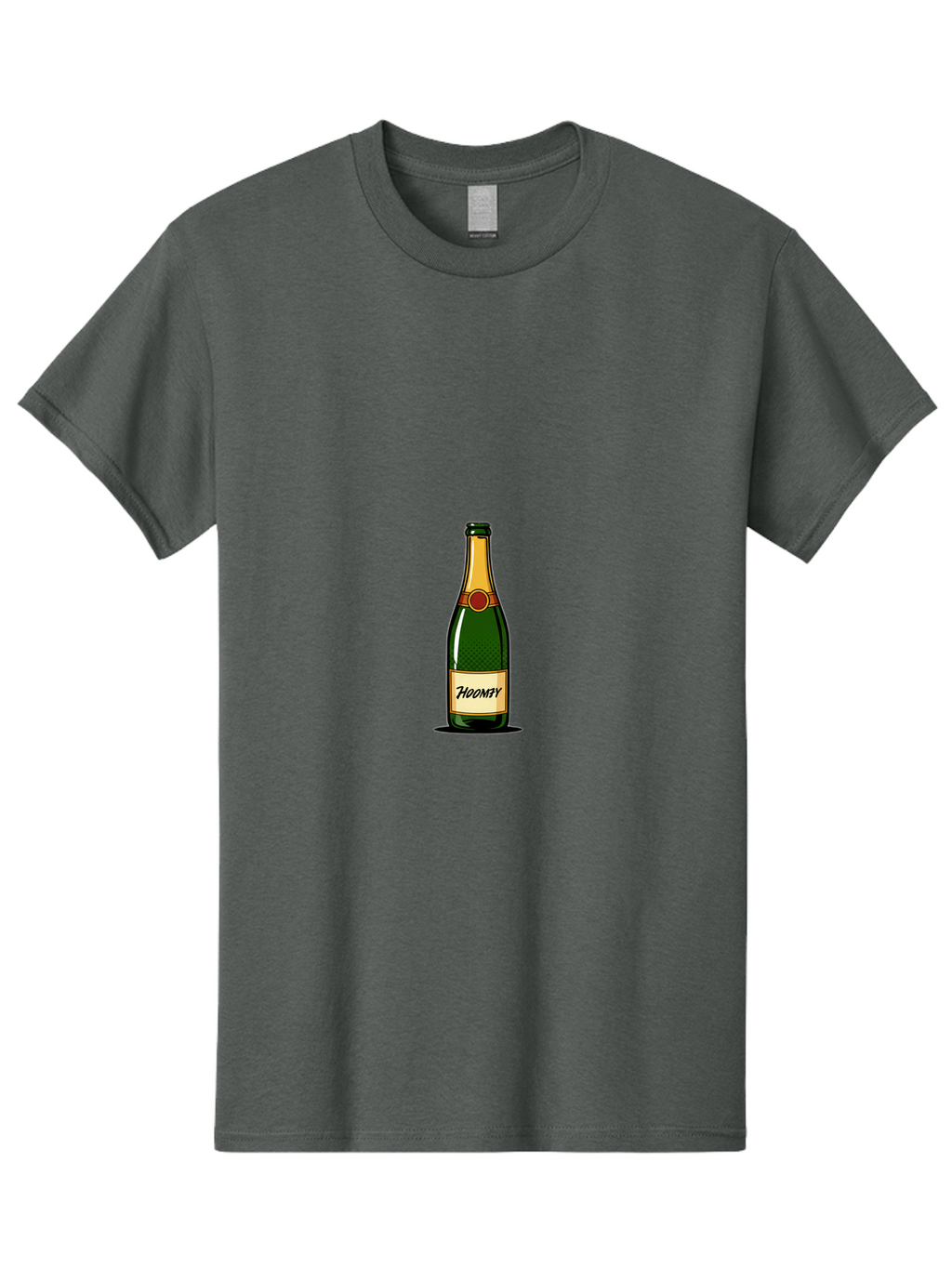 Hooray-Champagne-Bottle Men'S Graphic Tee, 100% Cotton, Comfortable Casual Summer Wear, Machine Washable, Vintage Camera, Old Camera, Antique Camera, Black Camera, Classic Photography, Photography Equipment, Nostalgic Device, Film Camera, Bam654