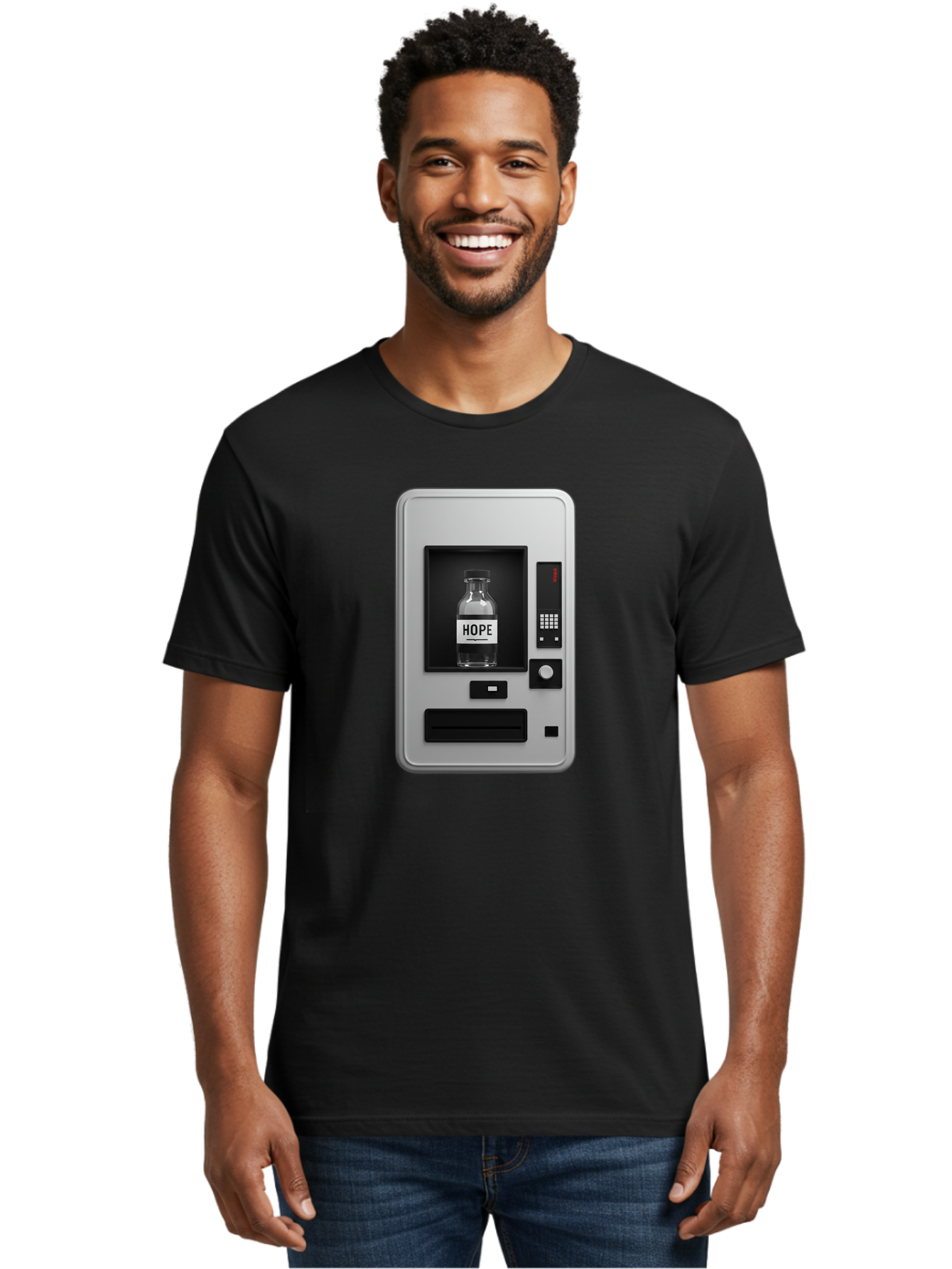 Hope-Vending-Machine Men'S Graphic Tee, 100% Cotton, Comfortable Casual Summer Wear, Machine Washable, Vintage Camera, Old Camera, Antique Camera, Black Camera, Classic Photography, Photography Equipment, Nostalgic Device, Film Camera, Bam655