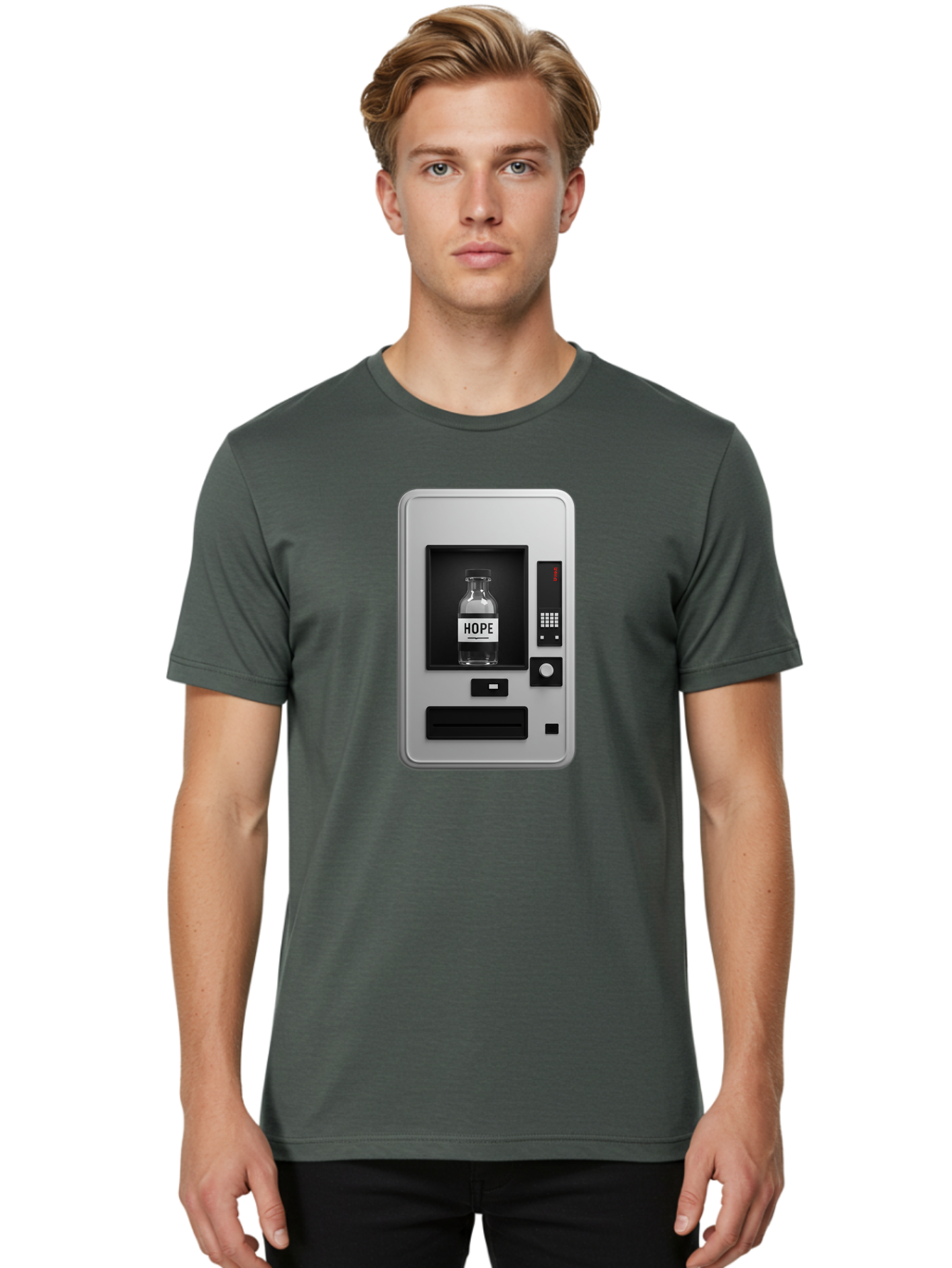 Hope-Vending-Machine Men'S Graphic Tee, 100% Cotton, Comfortable Casual Summer Wear, Machine Washable, Vintage Camera, Old Camera, Antique Camera, Black Camera, Classic Photography, Photography Equipment, Nostalgic Device, Film Camera, Bam655