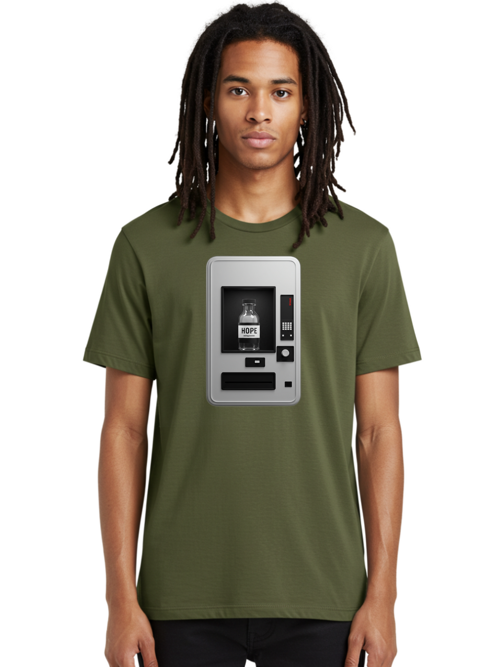 Hope-Vending-Machine Men'S Graphic Tee, 100% Cotton, Comfortable Casual Summer Wear, Machine Washable, Vintage Camera, Old Camera, Antique Camera, Black Camera, Classic Photography, Photography Equipment, Nostalgic Device, Film Camera, Bam655
