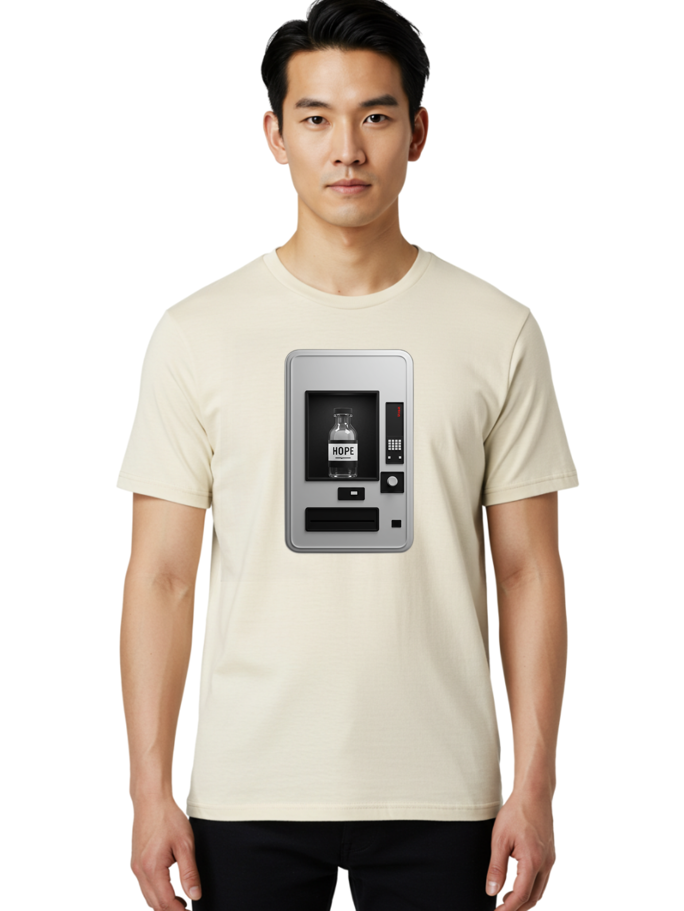 Hope-Vending-Machine Men'S Graphic Tee, 100% Cotton, Comfortable Casual Summer Wear, Machine Washable, Vintage Camera, Old Camera, Antique Camera, Black Camera, Classic Photography, Photography Equipment, Nostalgic Device, Film Camera, Bam655