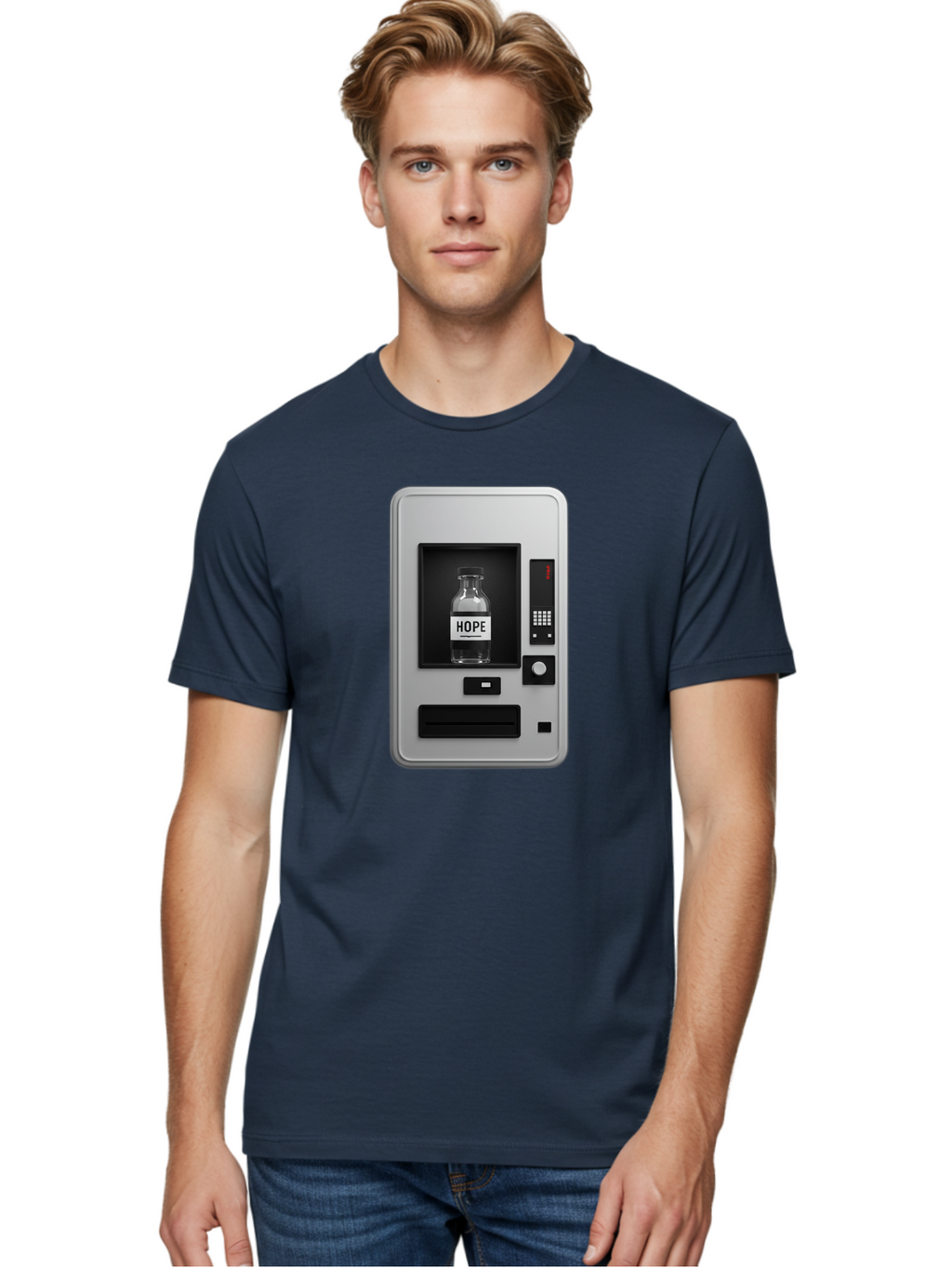 Hope-Vending-Machine Men'S Graphic Tee, 100% Cotton, Comfortable Casual Summer Wear, Machine Washable, Vintage Camera, Old Camera, Antique Camera, Black Camera, Classic Photography, Photography Equipment, Nostalgic Device, Film Camera, Bam655