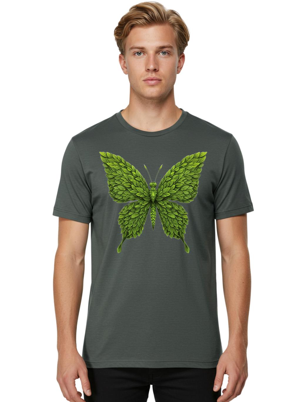 Hops-Butterfly Men'S Graphic Tee, 100% Cotton, Comfortable Casual Summer Wear, Machine Washable, Vintage Camera, Old Camera, Antique Camera, Black Camera, Classic Photography, Photography Equipment, Nostalgic Device, Film Camera, Camera Art Bam656