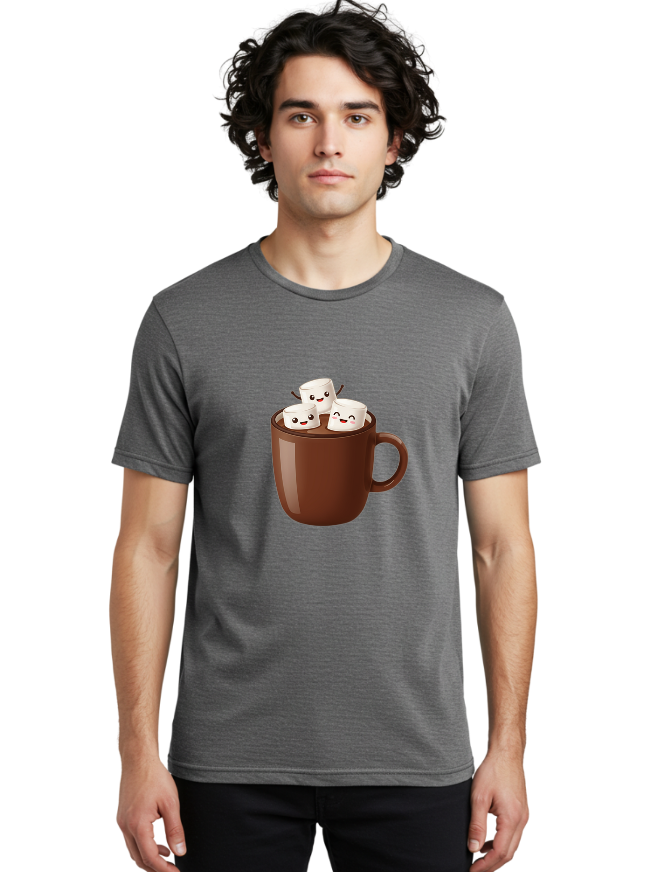 Hot-Chocolate-1 Men'S Graphic Tee, 100% Cotton, Comfortable Casual Summer Wear, Machine Washable, Vintage Camera, Old Camera, Antique Camera, Black Camera, Classic Photography, Photography Equipment, Nostalgic Device, Film Camera, Camera Art Bam658