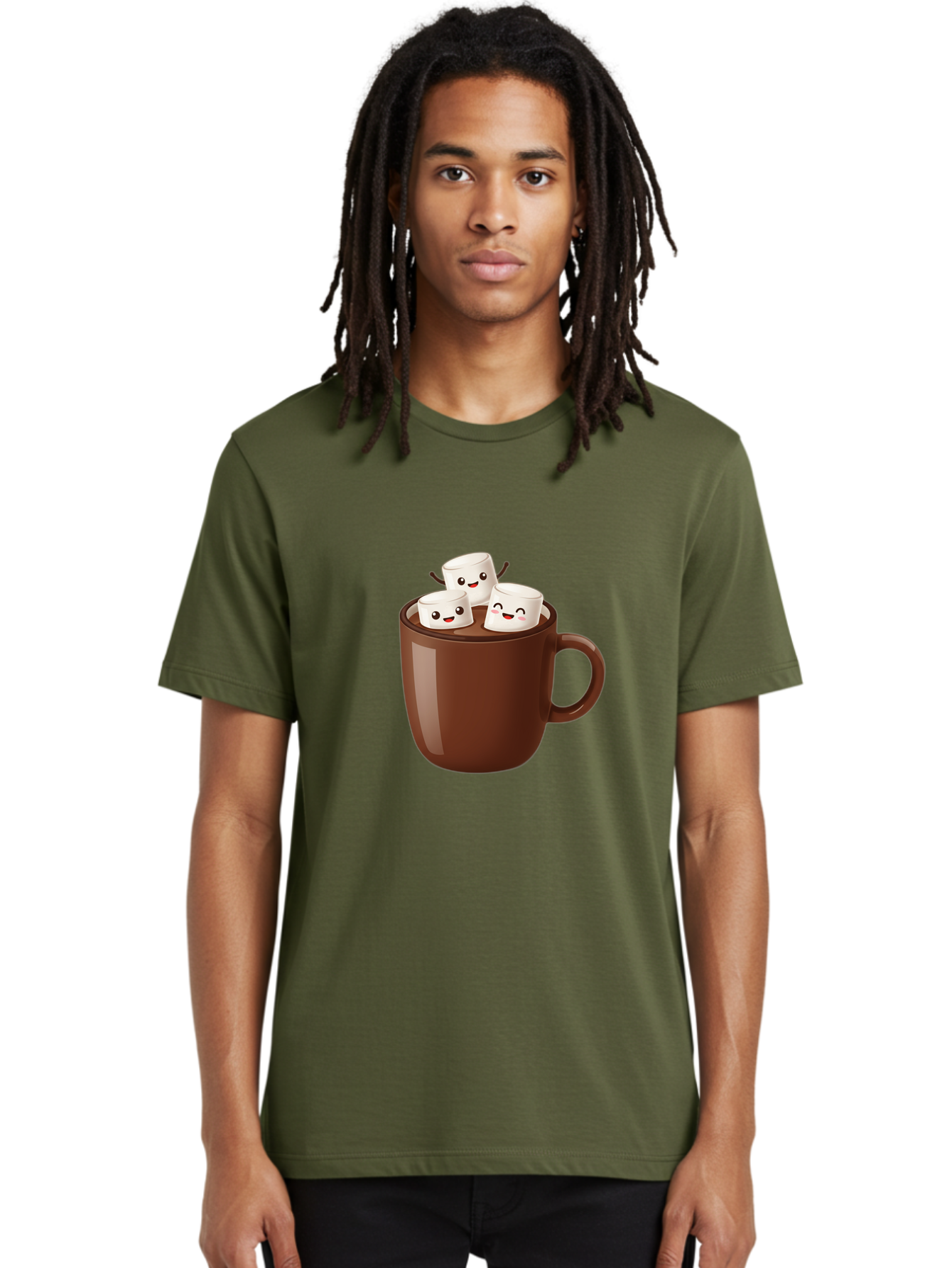 Hot-Chocolate-1 Men'S Graphic Tee, 100% Cotton, Comfortable Casual Summer Wear, Machine Washable, Vintage Camera, Old Camera, Antique Camera, Black Camera, Classic Photography, Photography Equipment, Nostalgic Device, Film Camera, Camera Art Bam658