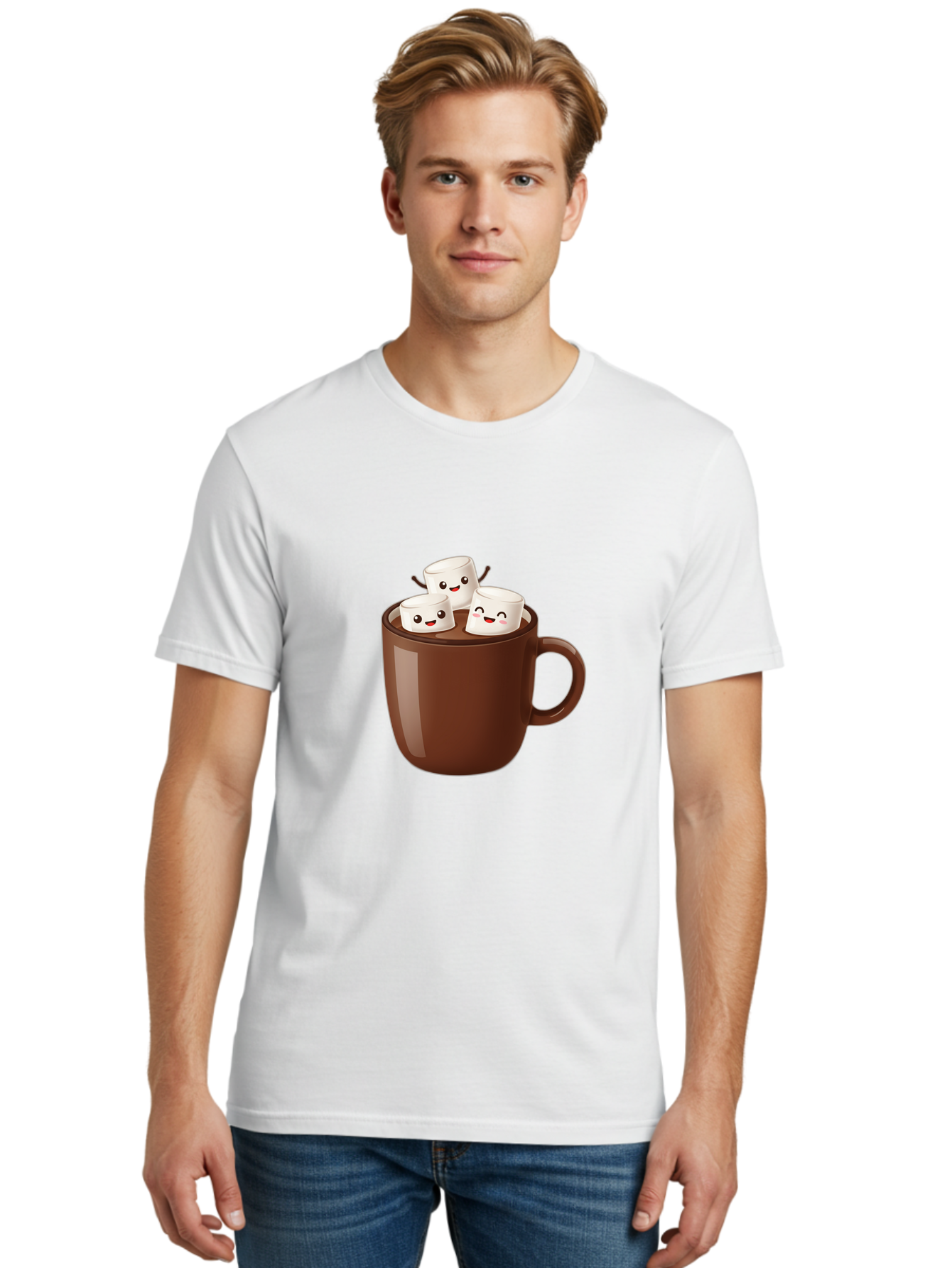 Hot-Chocolate-1 Men'S Graphic Tee, 100% Cotton, Comfortable Casual Summer Wear, Machine Washable, Vintage Camera, Old Camera, Antique Camera, Black Camera, Classic Photography, Photography Equipment, Nostalgic Device, Film Camera, Camera Art Bam658