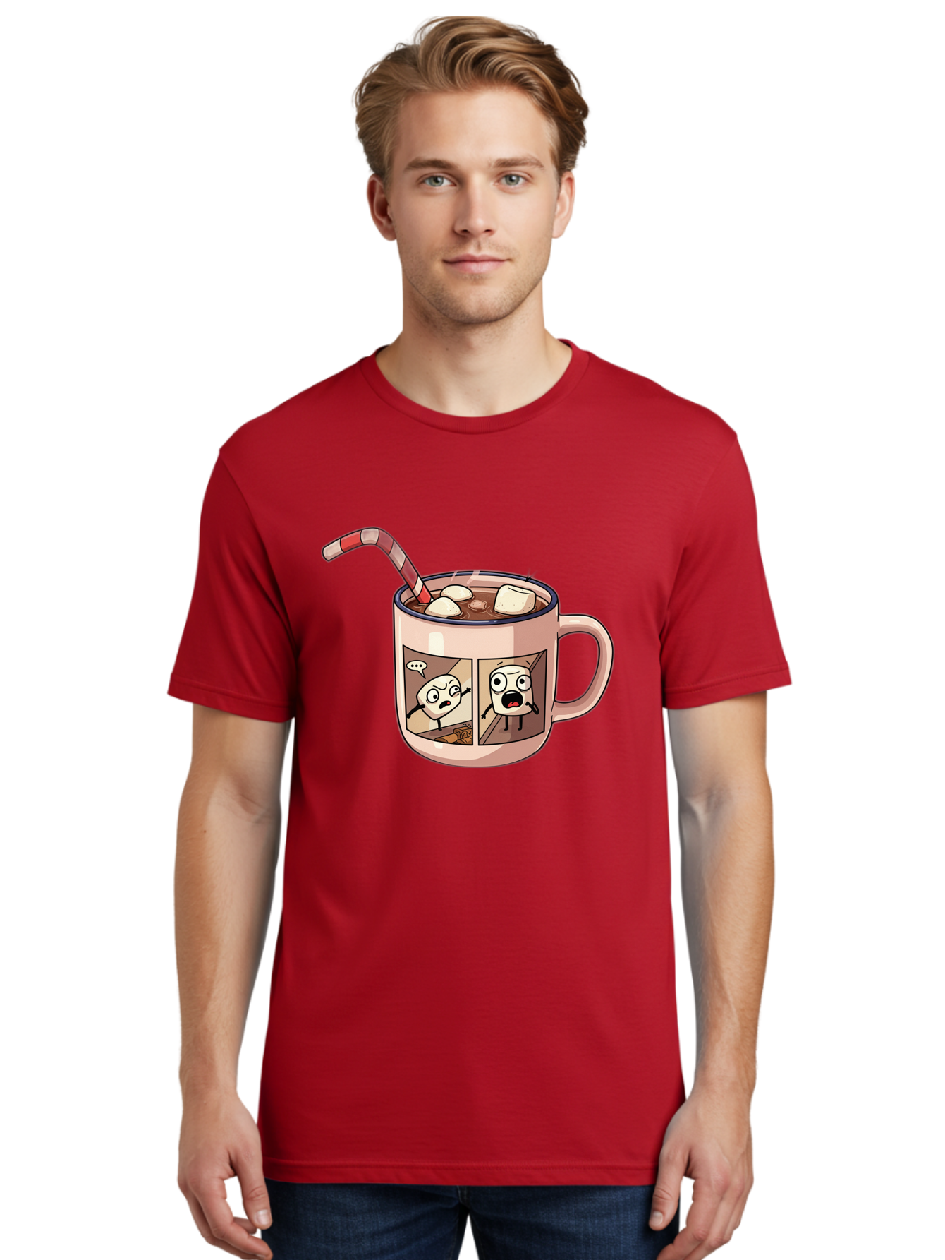 Hot-Chocolate-3 Men'S Graphic Tee, 100% Cotton, Comfortable Casual Summer Wear, Machine Washable, Vintage Camera, Old Camera, Antique Camera, Black Camera, Classic Photography, Photography Equipment, Nostalgic Device, Film Camera, Camera Art Bam660