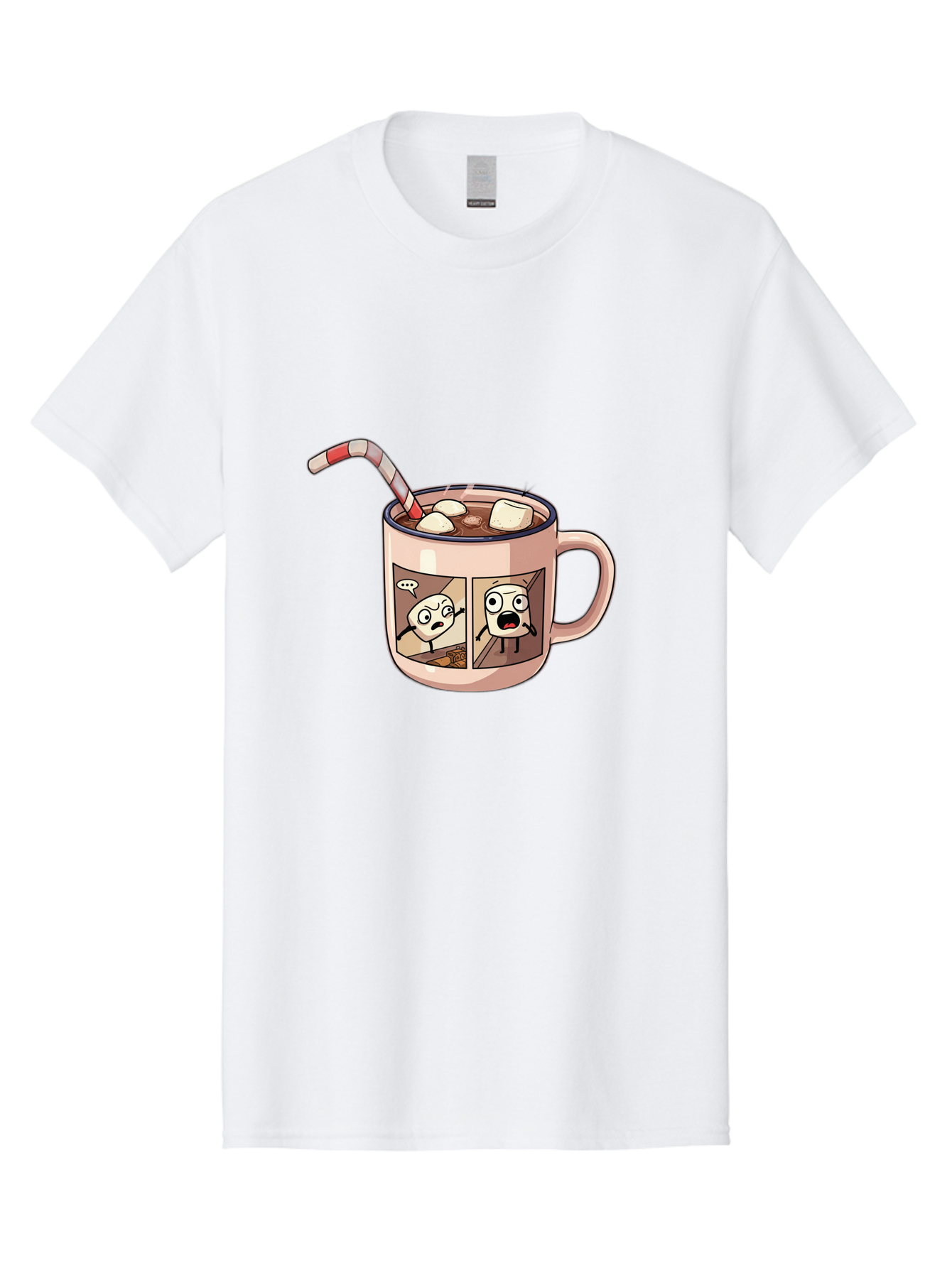 Hot-Chocolate-3 Men'S Graphic Tee, 100% Cotton, Comfortable Casual Summer Wear, Machine Washable, Vintage Camera, Old Camera, Antique Camera, Black Camera, Classic Photography, Photography Equipment, Nostalgic Device, Film Camera, Camera Art Bam660