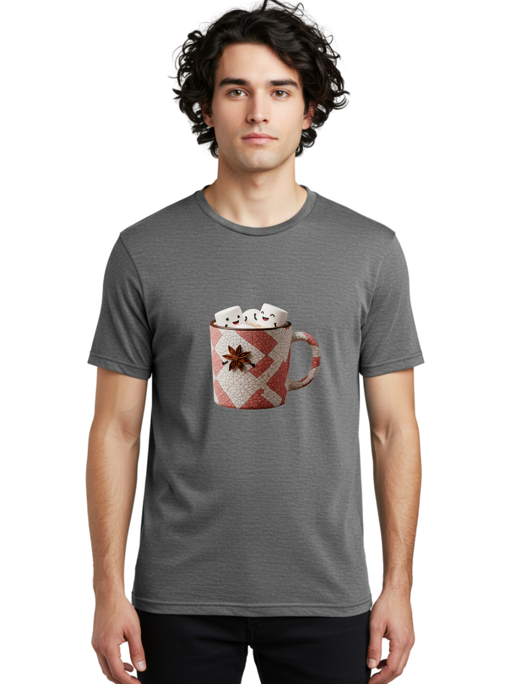 Hot-Chocolate-Mug-1 Men'S Graphic Tee, 100% Cotton, Comfortable Casual Summer Wear, Machine Washable, Vintage Camera, Old Camera, Antique Camera, Black Camera, Classic Photography, Photography Equipment, Nostalgic Device, Film Camera, Bam662