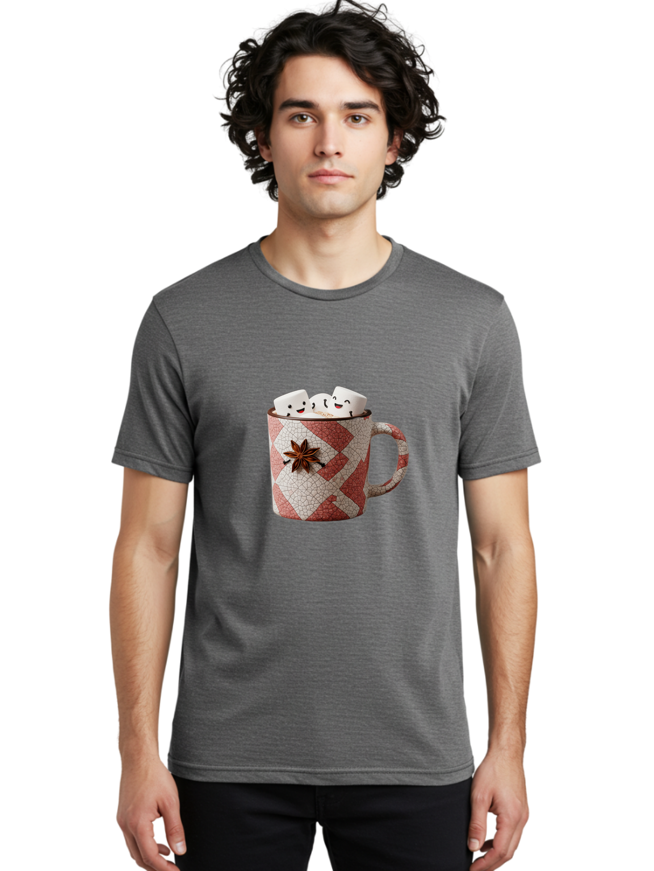 Hot-Chocolate-Mug-1 Men'S Graphic Tee, 100% Cotton, Comfortable Casual Summer Wear, Machine Washable, Vintage Camera, Old Camera, Antique Camera, Black Camera, Classic Photography, Photography Equipment, Nostalgic Device, Film Camera, Bam662