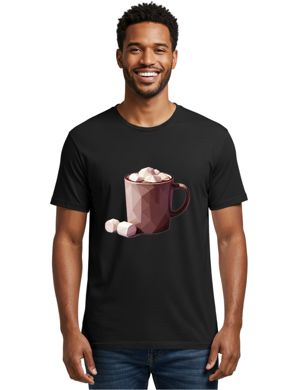 Hot-Chocolate-Mug-2 Men'S Graphic Tee, 100% Cotton, Comfortable Casual Summer Wear, Machine Washable, Vintage Camera, Old Camera, Antique Camera, Black Camera, Classic Photography, Photography Equipment, Nostalgic Device, Film Camera, Bam663
