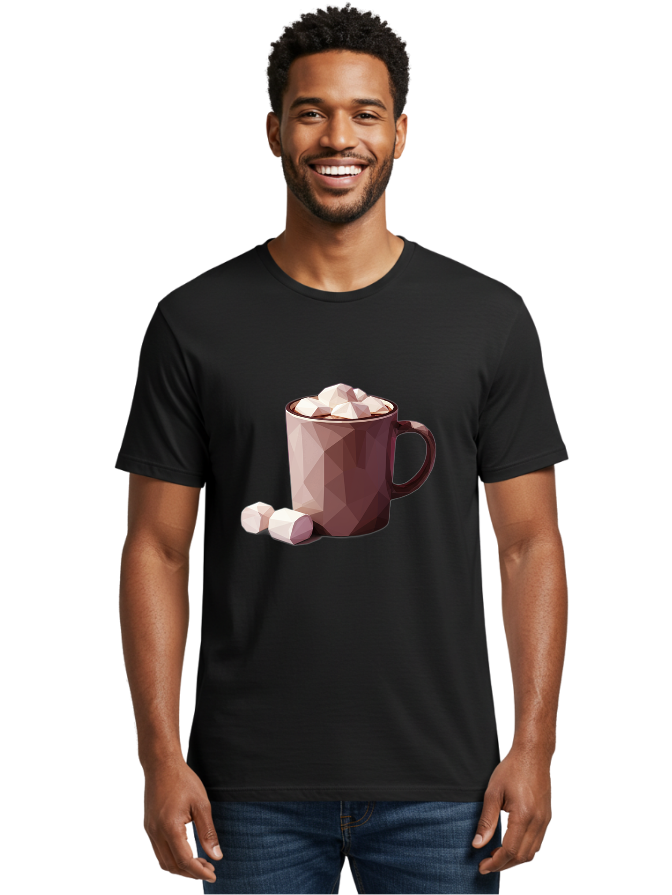 Hot-Chocolate-Mug-2 Men'S Graphic Tee, 100% Cotton, Comfortable Casual Summer Wear, Machine Washable, Vintage Camera, Old Camera, Antique Camera, Black Camera, Classic Photography, Photography Equipment, Nostalgic Device, Film Camera, Bam663