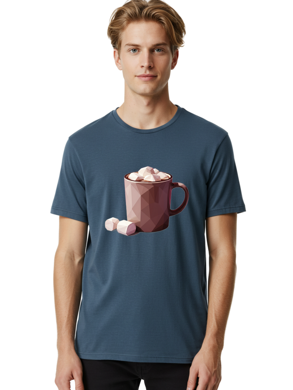 Hot-Chocolate-Mug-2 Men'S Graphic Tee, 100% Cotton, Comfortable Casual Summer Wear, Machine Washable, Vintage Camera, Old Camera, Antique Camera, Black Camera, Classic Photography, Photography Equipment, Nostalgic Device, Film Camera, Bam663