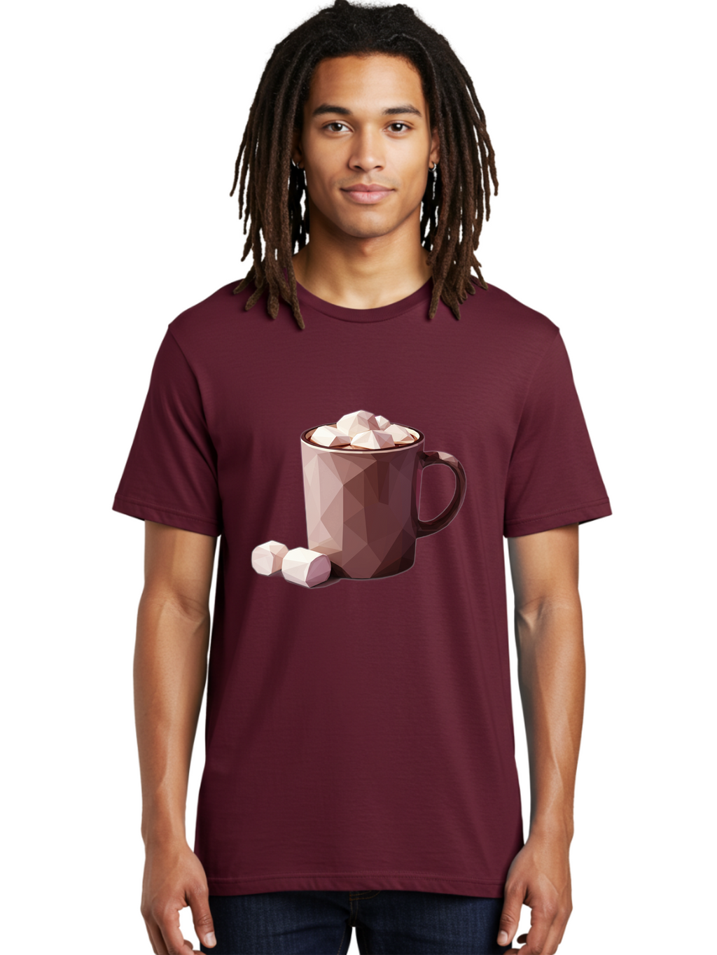 Hot-Chocolate-Mug-2 Men'S Graphic Tee, 100% Cotton, Comfortable Casual Summer Wear, Machine Washable, Vintage Camera, Old Camera, Antique Camera, Black Camera, Classic Photography, Photography Equipment, Nostalgic Device, Film Camera, Bam663