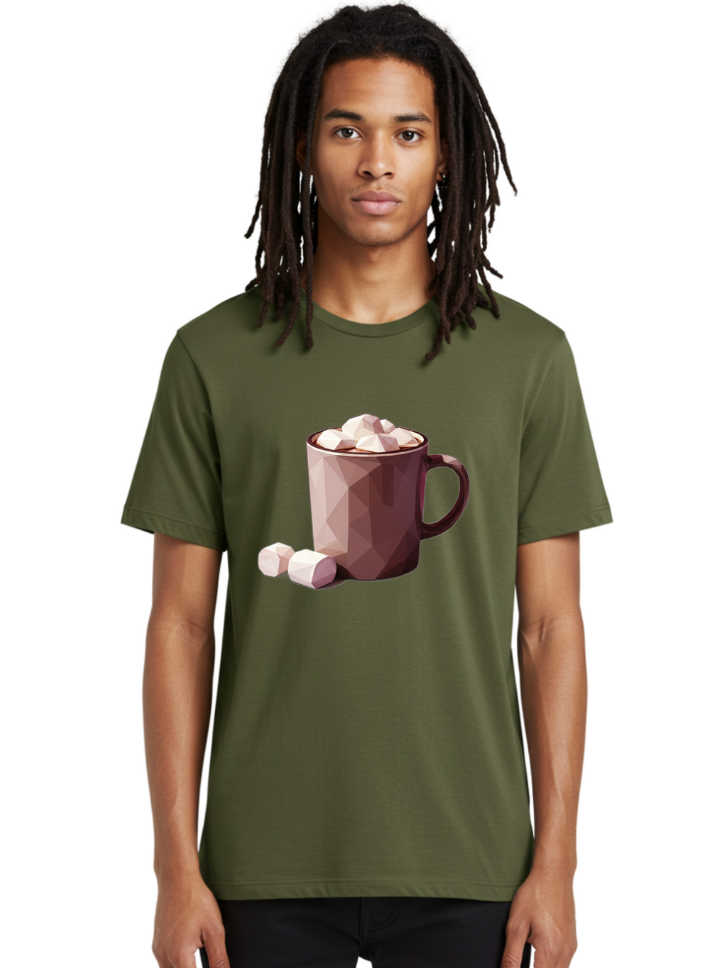 Hot-Chocolate-Mug-2 Men'S Graphic Tee, 100% Cotton, Comfortable Casual Summer Wear, Machine Washable, Vintage Camera, Old Camera, Antique Camera, Black Camera, Classic Photography, Photography Equipment, Nostalgic Device, Film Camera, Bam663
