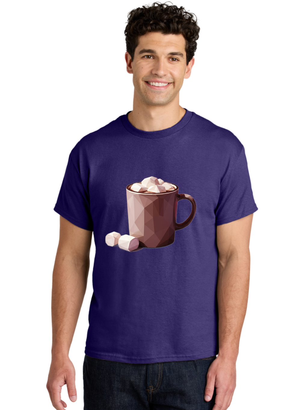 Hot-Chocolate-Mug-2 Men'S Graphic Tee, 100% Cotton, Comfortable Casual Summer Wear, Machine Washable, Vintage Camera, Old Camera, Antique Camera, Black Camera, Classic Photography, Photography Equipment, Nostalgic Device, Film Camera, Bam663