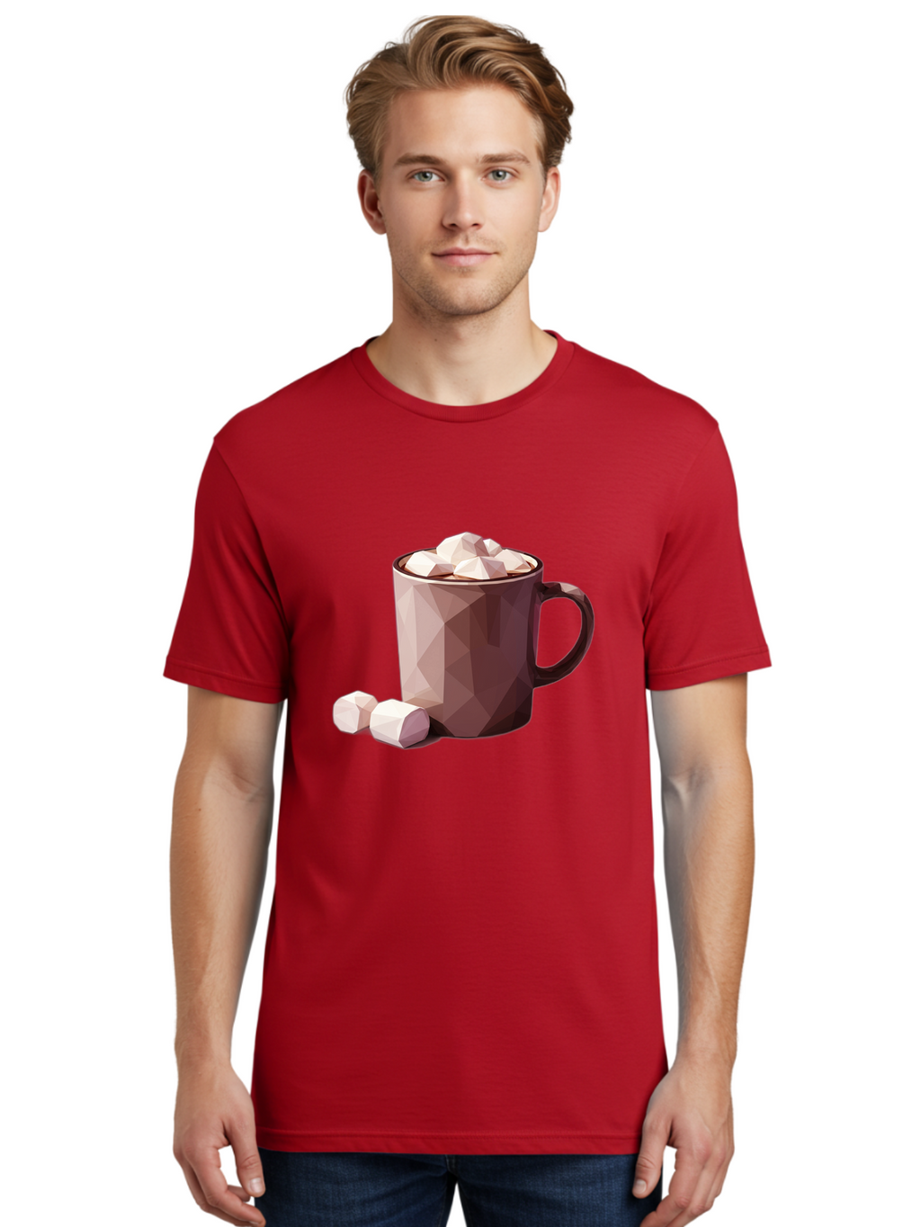 Hot-Chocolate-Mug-2 Men'S Graphic Tee, 100% Cotton, Comfortable Casual Summer Wear, Machine Washable, Vintage Camera, Old Camera, Antique Camera, Black Camera, Classic Photography, Photography Equipment, Nostalgic Device, Film Camera, Bam663