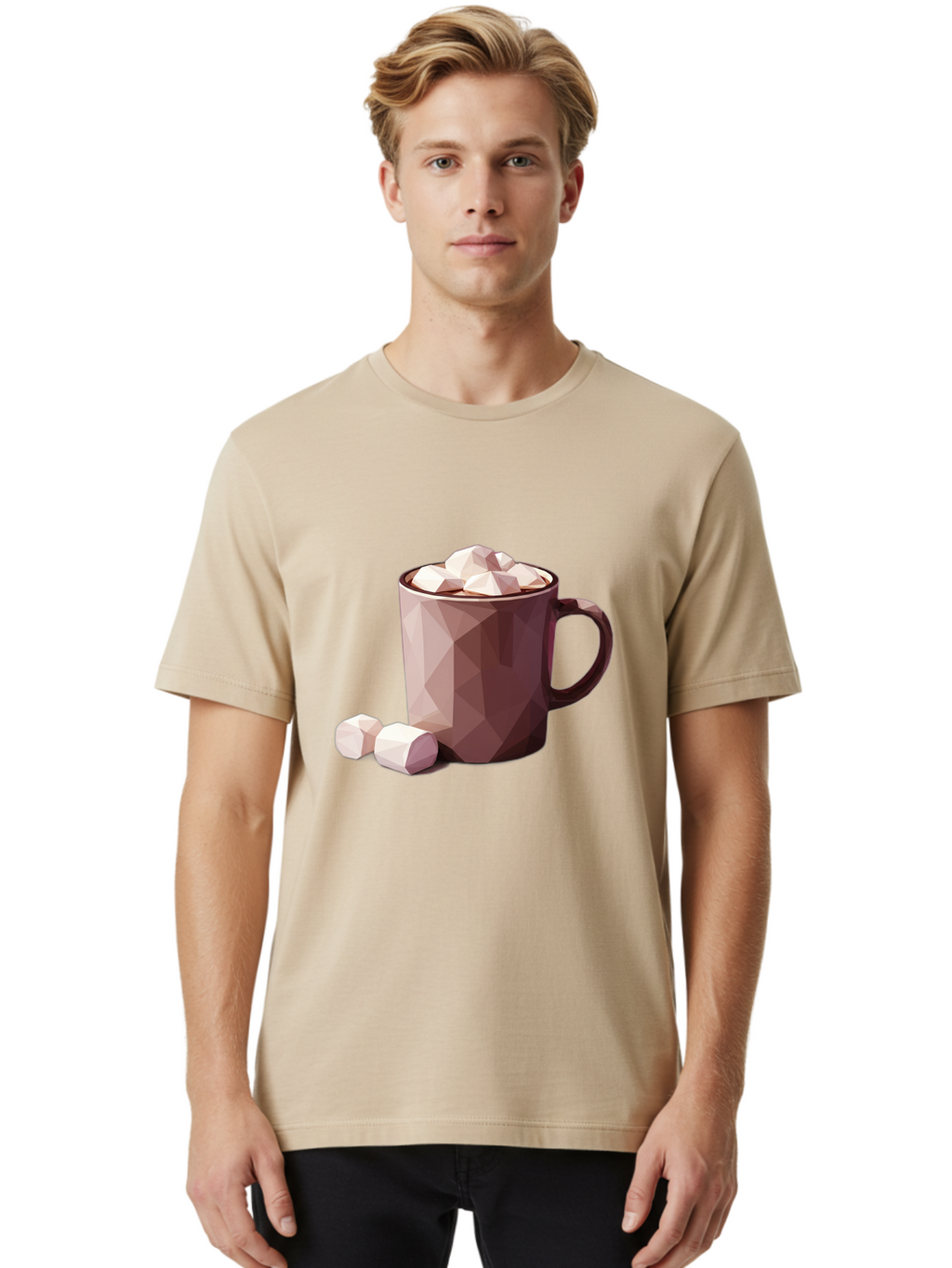Hot-Chocolate-Mug-2 Men'S Graphic Tee, 100% Cotton, Comfortable Casual Summer Wear, Machine Washable, Vintage Camera, Old Camera, Antique Camera, Black Camera, Classic Photography, Photography Equipment, Nostalgic Device, Film Camera, Bam663