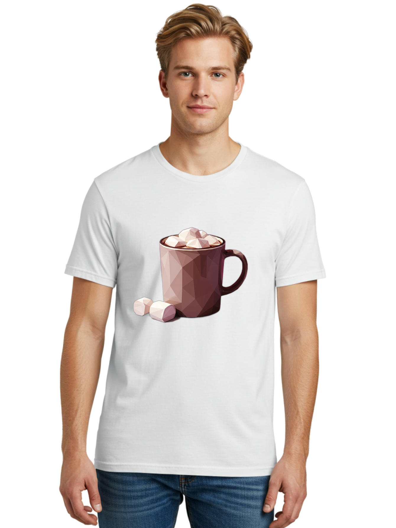 Hot-Chocolate-Mug-2 Men'S Graphic Tee, 100% Cotton, Comfortable Casual Summer Wear, Machine Washable, Vintage Camera, Old Camera, Antique Camera, Black Camera, Classic Photography, Photography Equipment, Nostalgic Device, Film Camera, Bam663