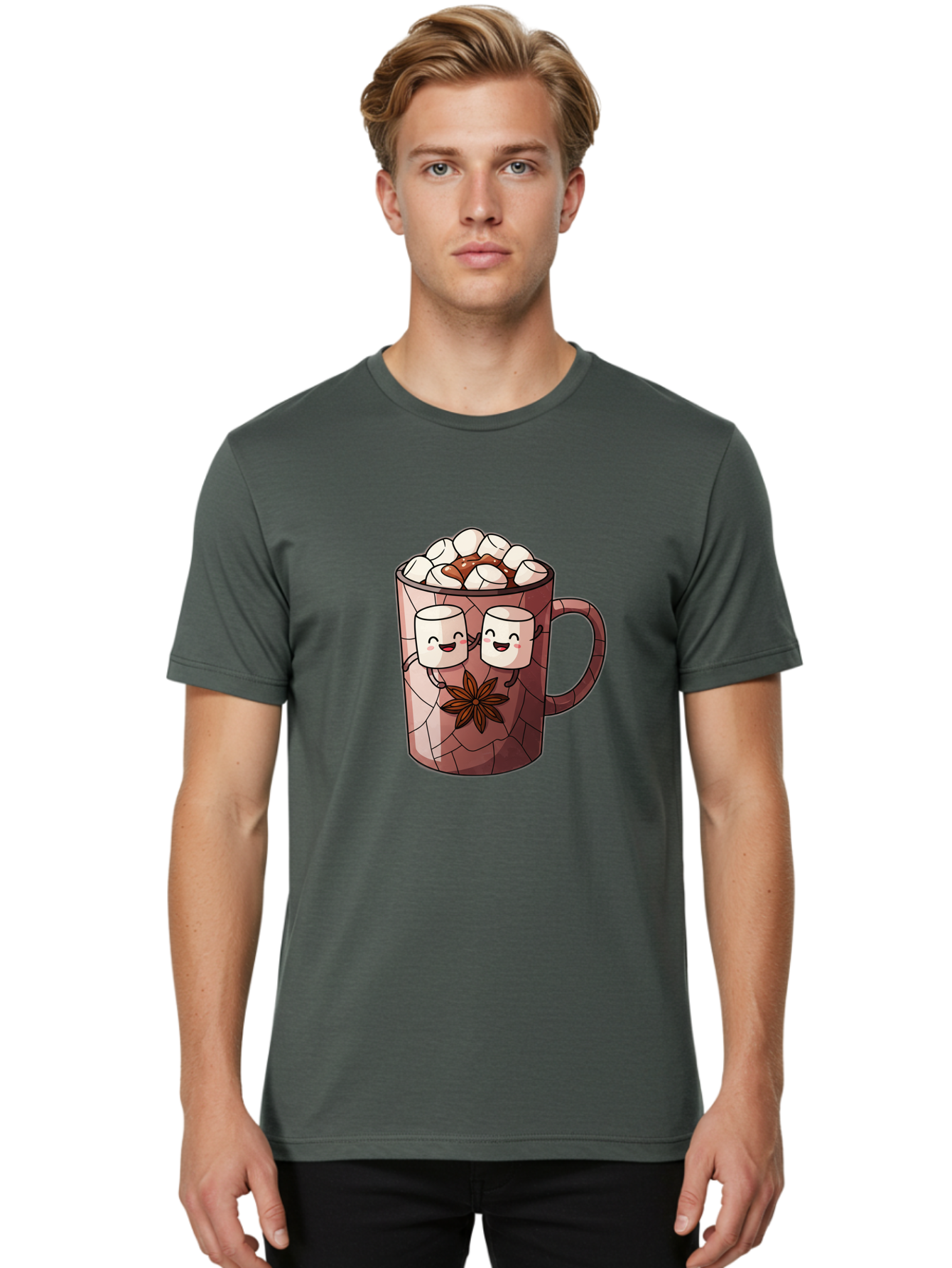 Hot-Chocolate Men'S Graphic Tee, 100% Cotton, Comfortable Casual Summer Wear, Machine Washable, Vintage Camera, Old Camera, Antique Camera, Black Camera, Classic Photography, Photography Equipment, Nostalgic Device, Film Camera, Camera Art Bam666