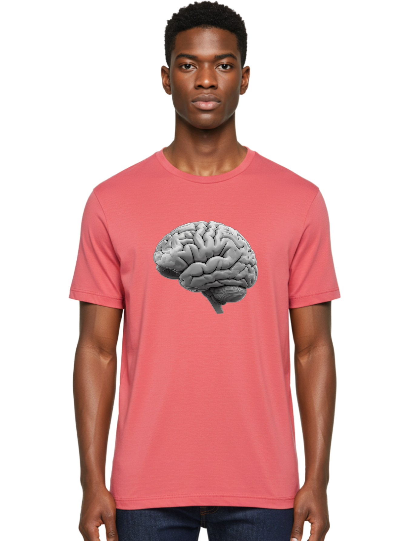 Human-Brain-1 Men'S Graphic Tee, 100% Cotton, Comfortable Casual Summer Wear, Machine Washable, Vintage Camera, Old Camera, Antique Camera, Black Camera, Classic Photography, Photography Equipment, Nostalgic Device, Film Camera, Camera Art Bam667