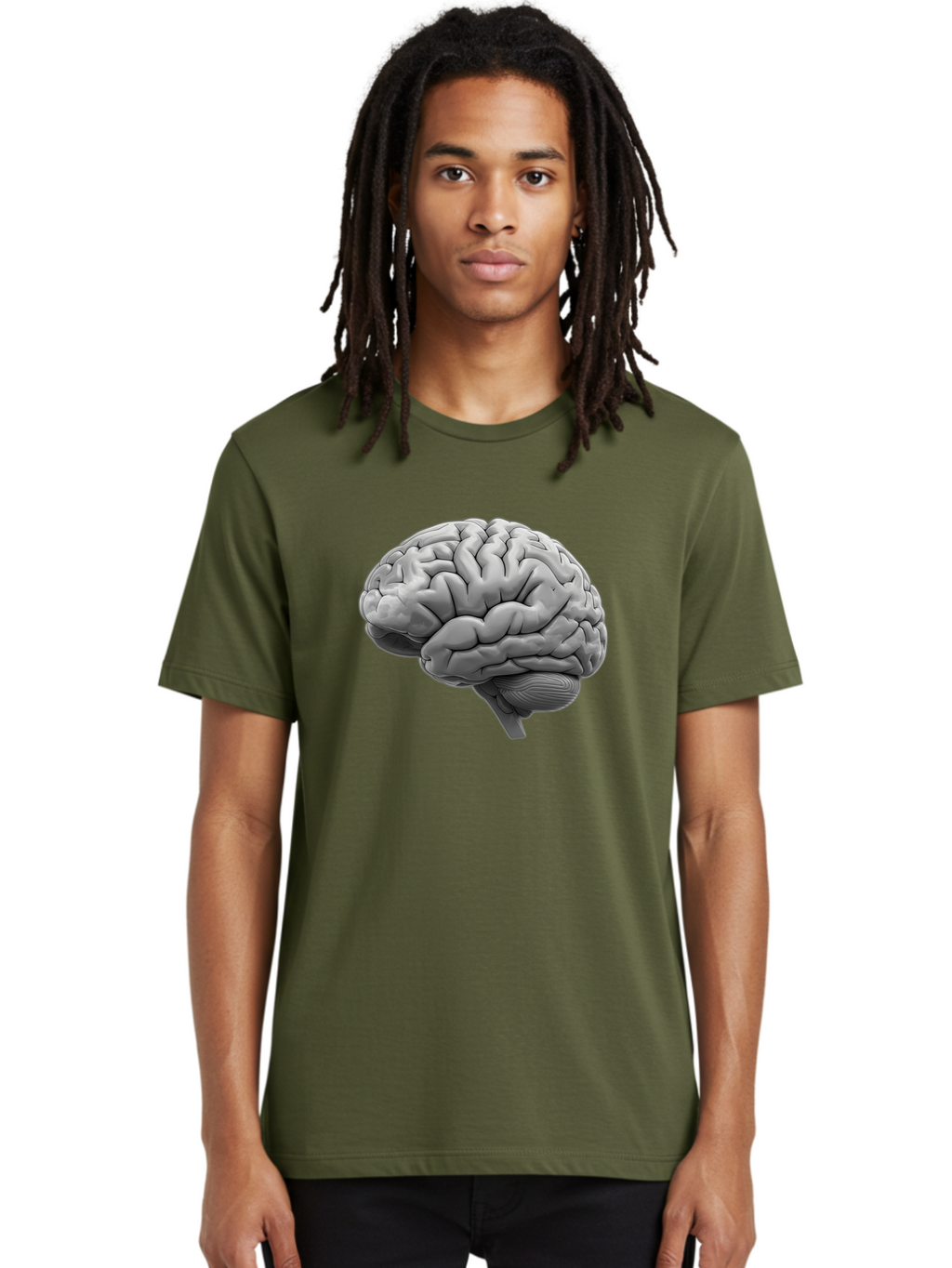 Human-Brain-1 Men'S Graphic Tee, 100% Cotton, Comfortable Casual Summer Wear, Machine Washable, Vintage Camera, Old Camera, Antique Camera, Black Camera, Classic Photography, Photography Equipment, Nostalgic Device, Film Camera, Camera Art Bam667