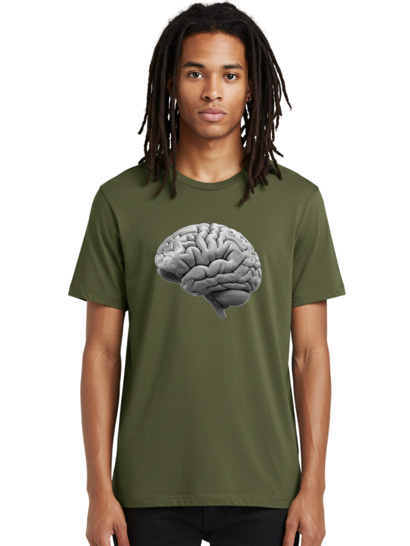 Human-Brain-1 Men'S Graphic Tee, 100% Cotton, Comfortable Casual Summer Wear, Machine Washable, Vintage Camera, Old Camera, Antique Camera, Black Camera, Classic Photography, Photography Equipment, Nostalgic Device, Film Camera, Camera Art Bam667
